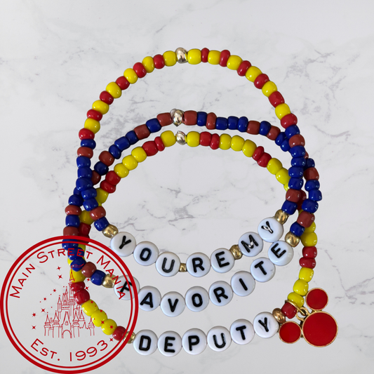 You're My Favorite Deputy Stack Bracelets