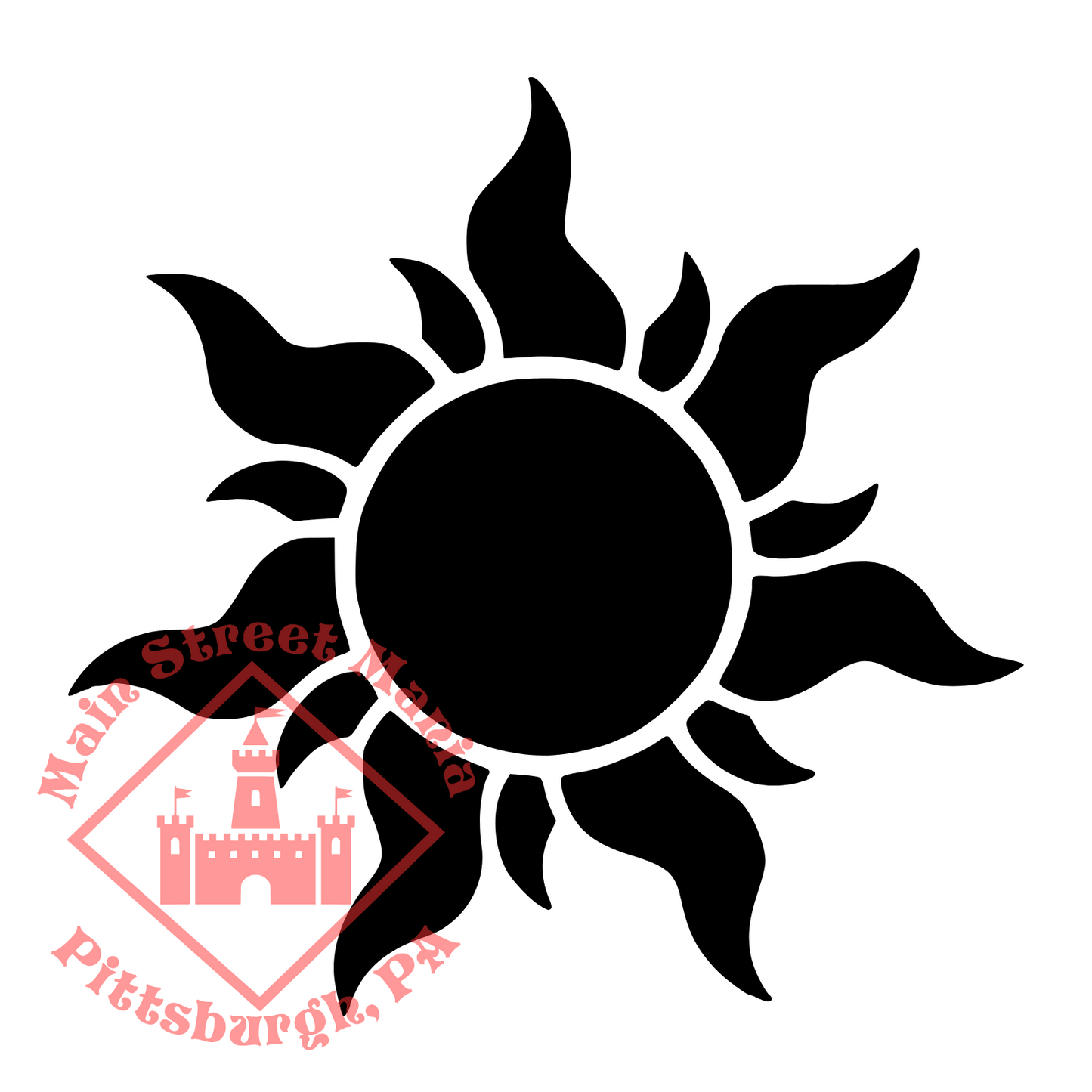 Tangled Sun Sticker Decal