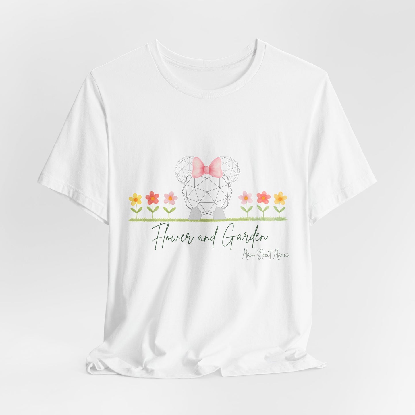 Floral Tee — "Flowers and Garden" Cute Botanical Graphic Shirt