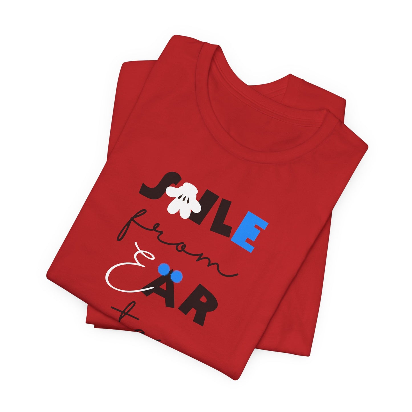 Smile From Ear to Ear Graphic Tee – Cute Disney-Inspired Typography Shirt