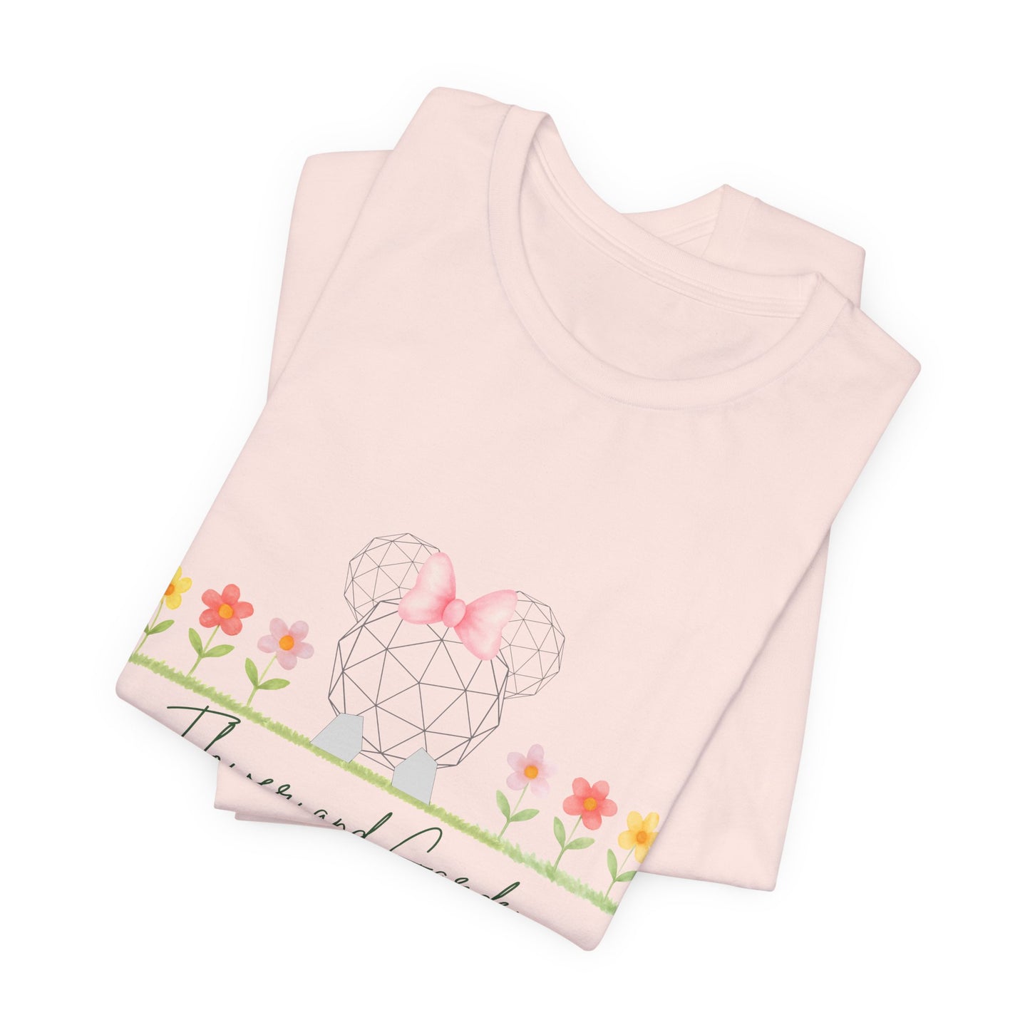 Floral Tee — "Flowers and Garden" Cute Botanical Graphic Shirt