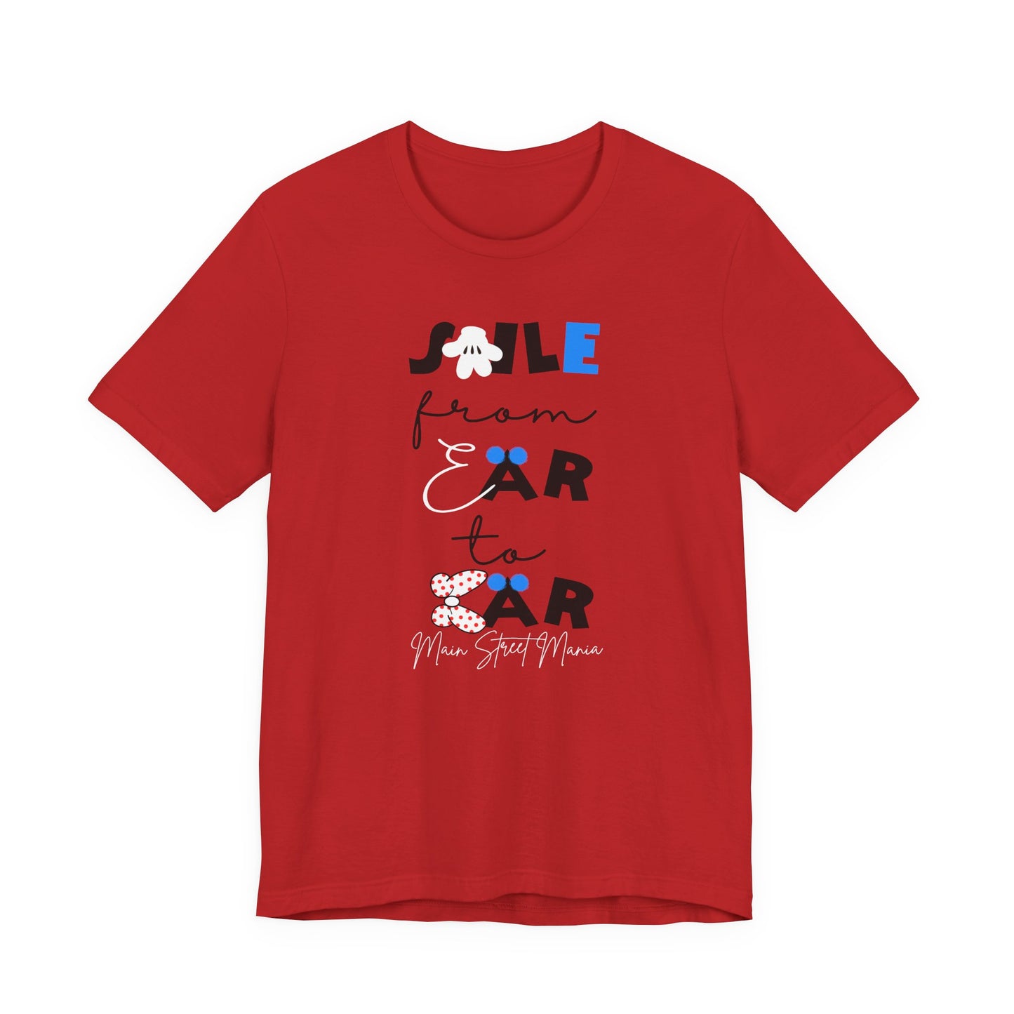 Smile From Ear to Ear Graphic Tee – Cute Disney-Inspired Typography Shirt