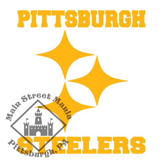 Steelers Diamonds Sticker Decal