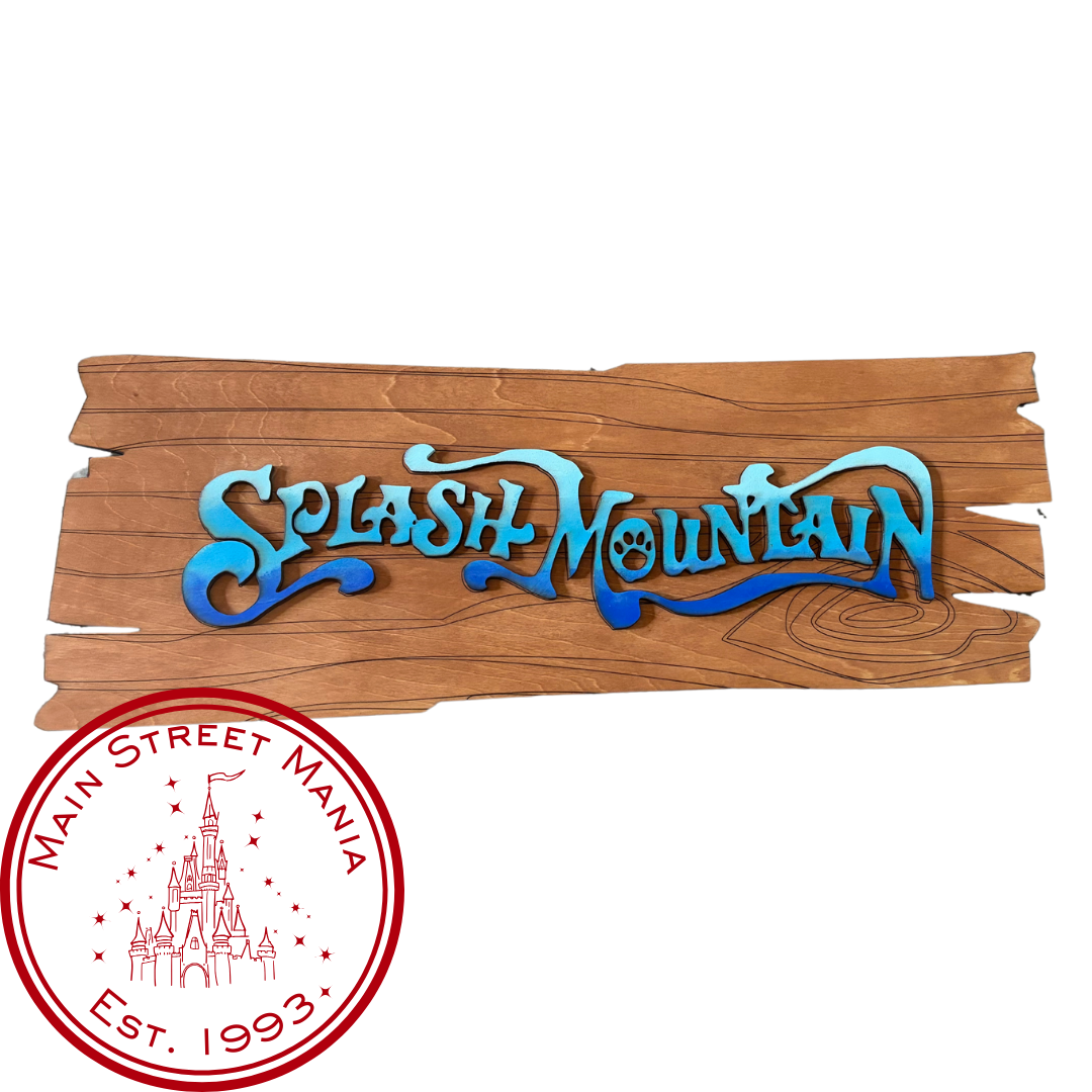 Splash Mountain Attraction Sign