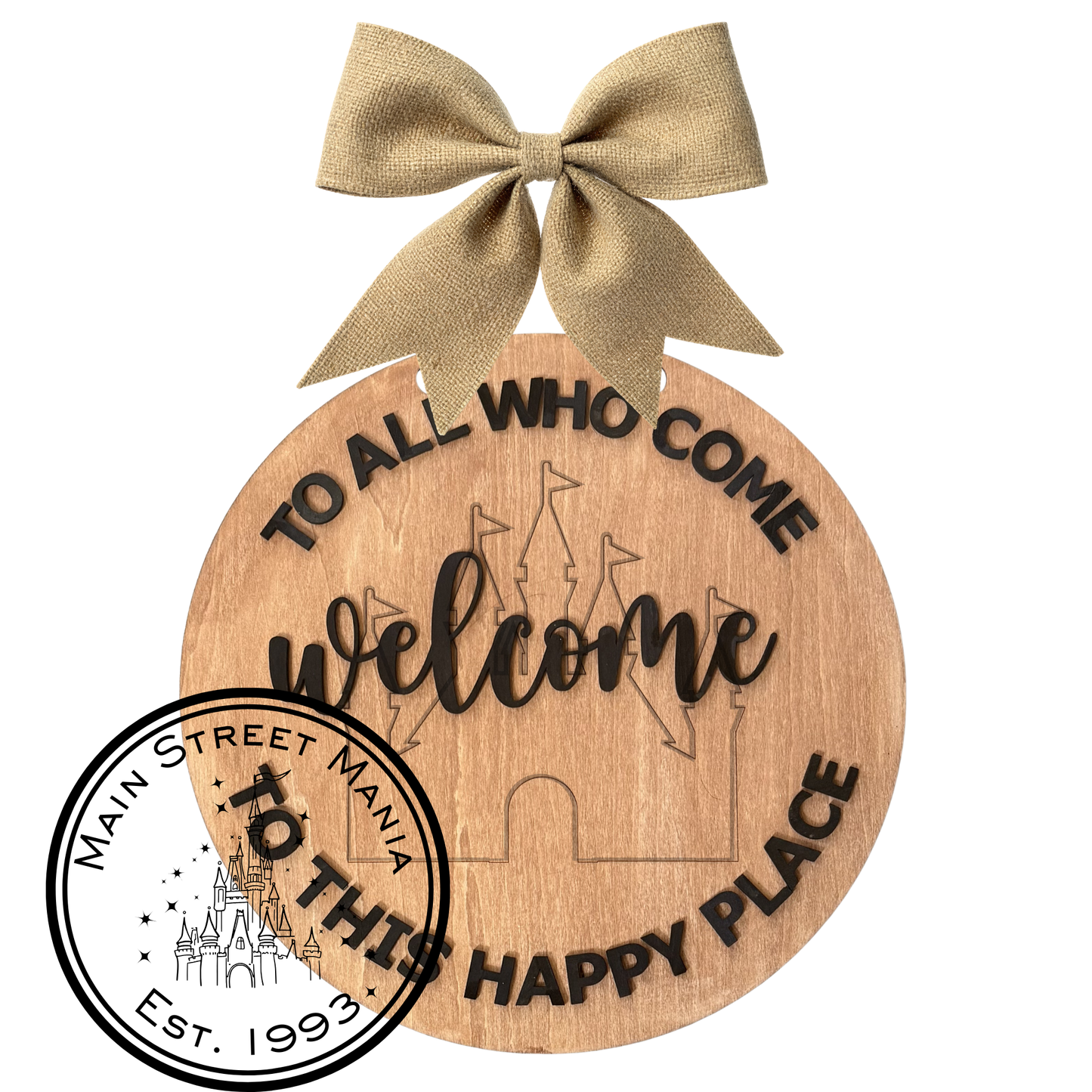 Happy Place Welcome Sign