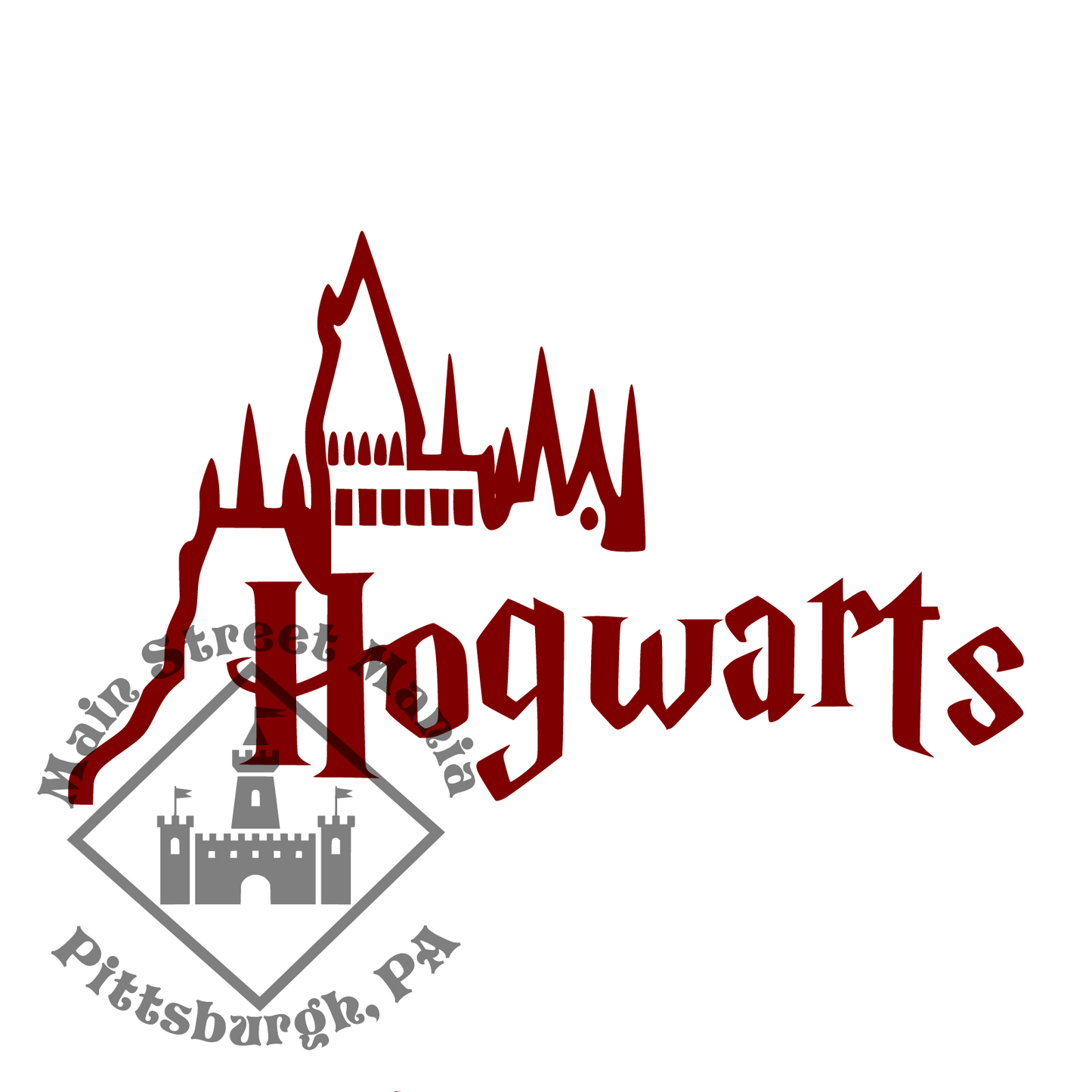 Hogwarts Skyline Sticker Decal