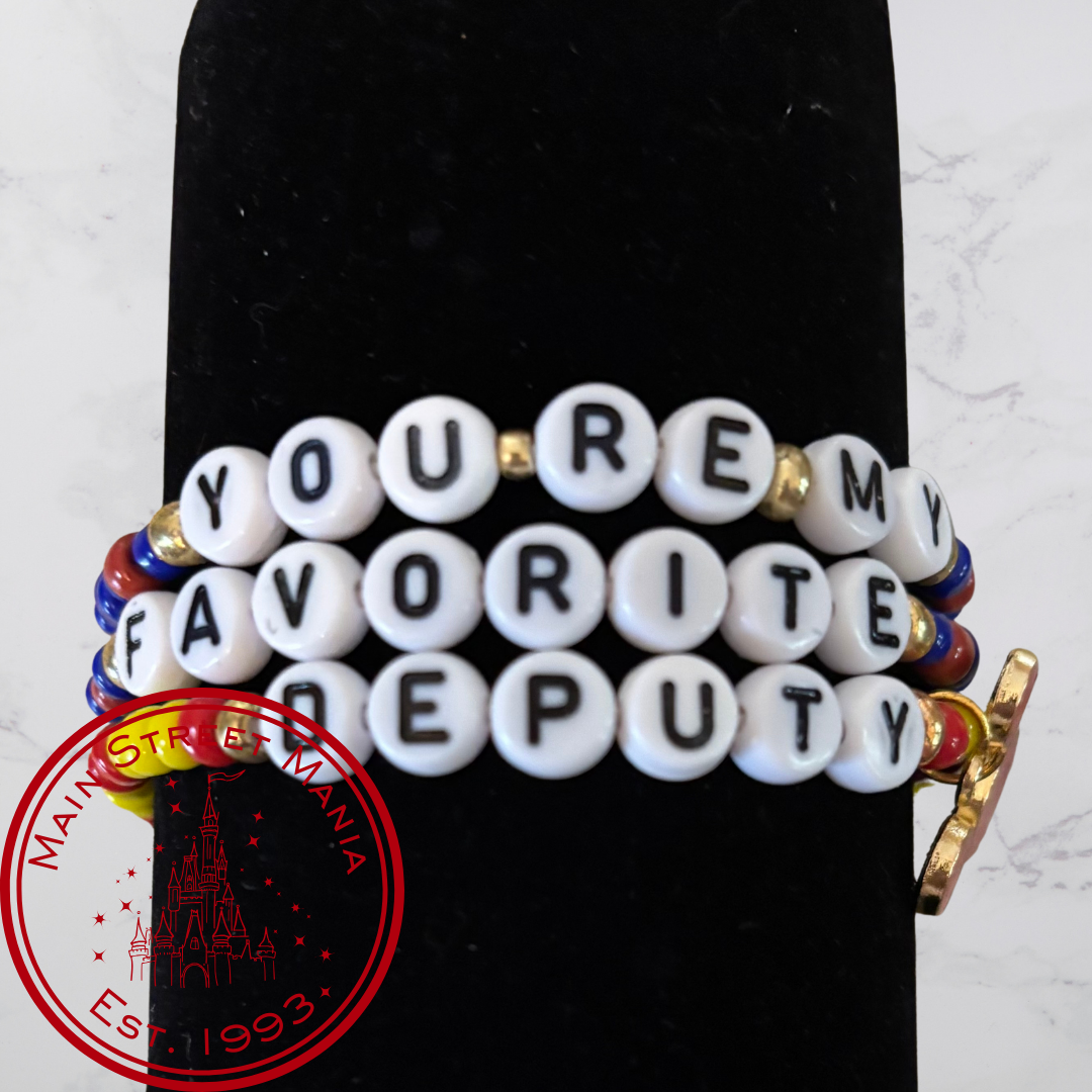 You're My Favorite Deputy Stack Bracelets