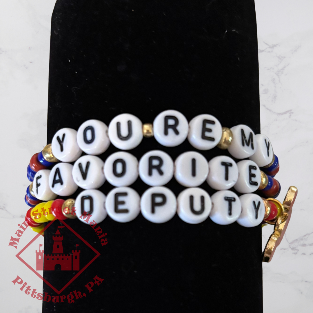 You're My Favorite Deputy Stack Bracelets