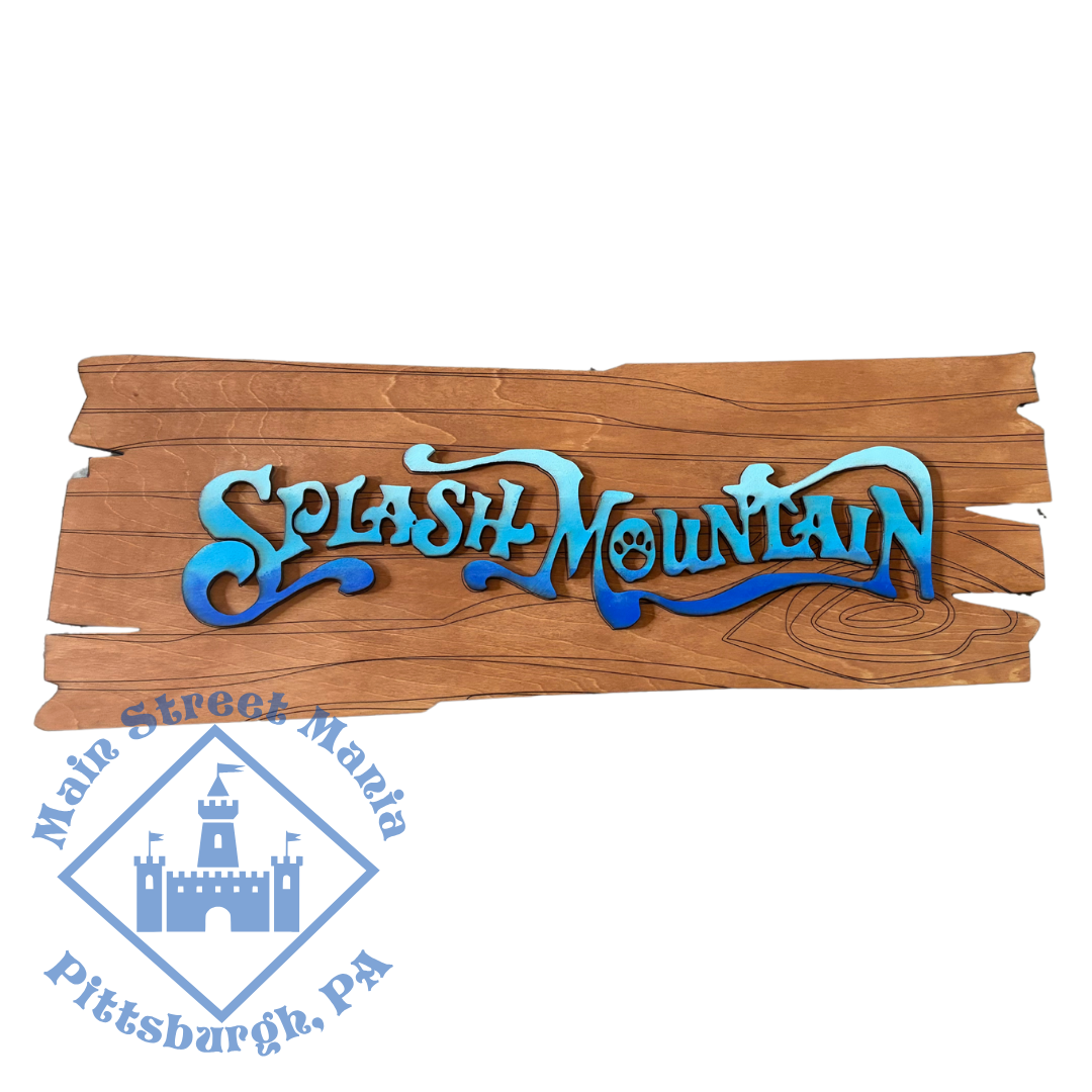 Splash Mountain Attraction Sign