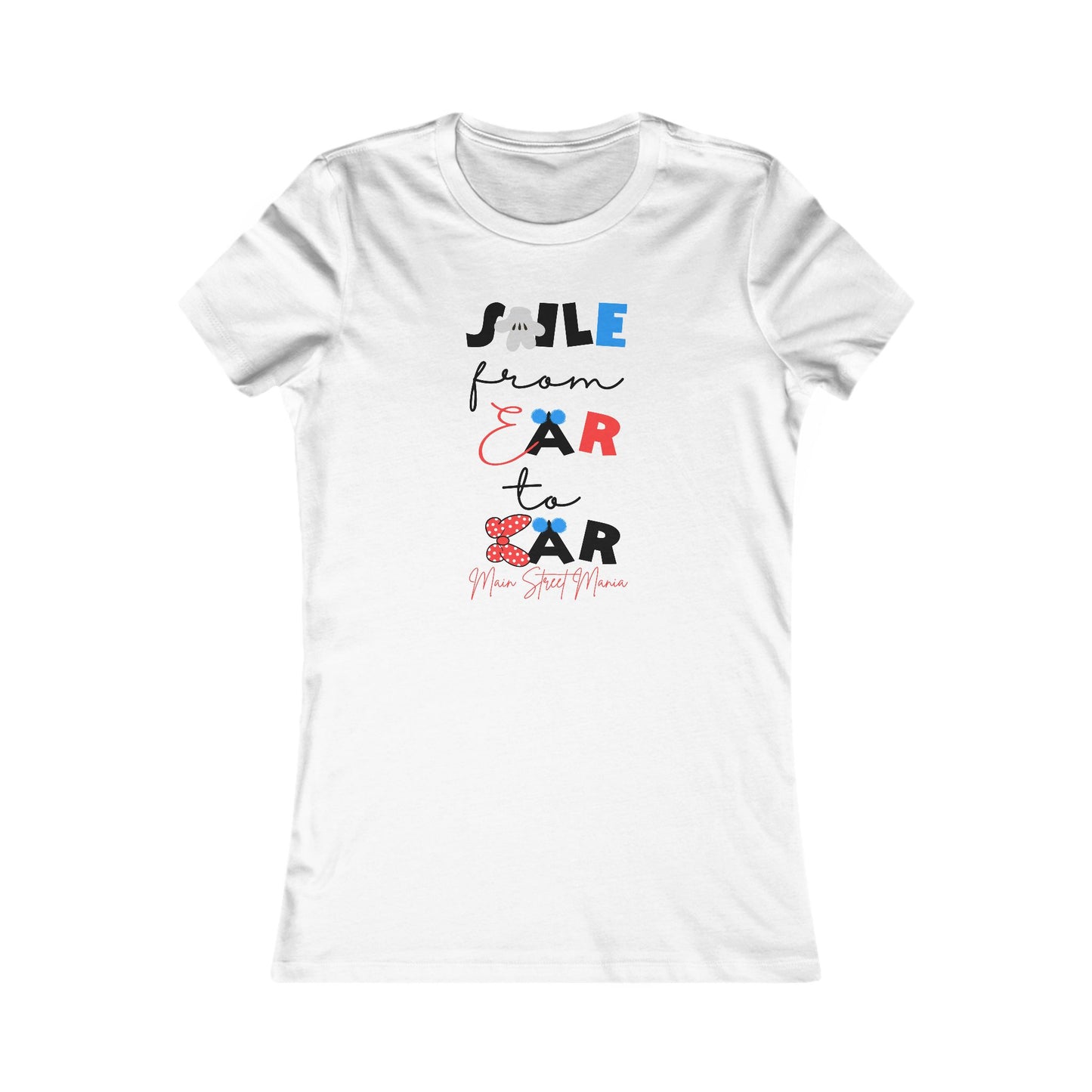 Smile From Ear to Ear Women’s Tee – Cute Vintage Minnie Mouse Inspired Graphic Shirt