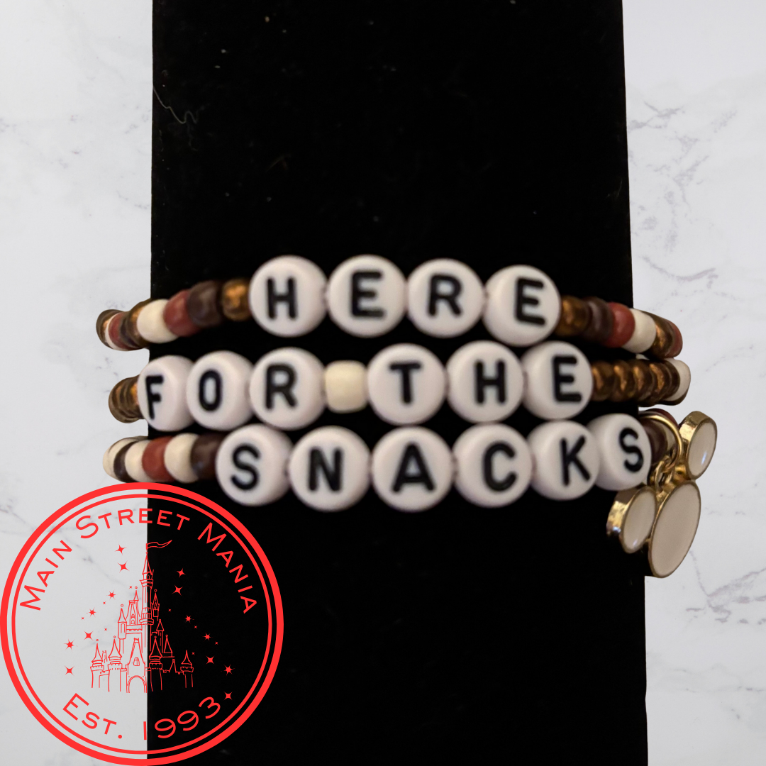 Here For The Snacks Stack Bracelet Set