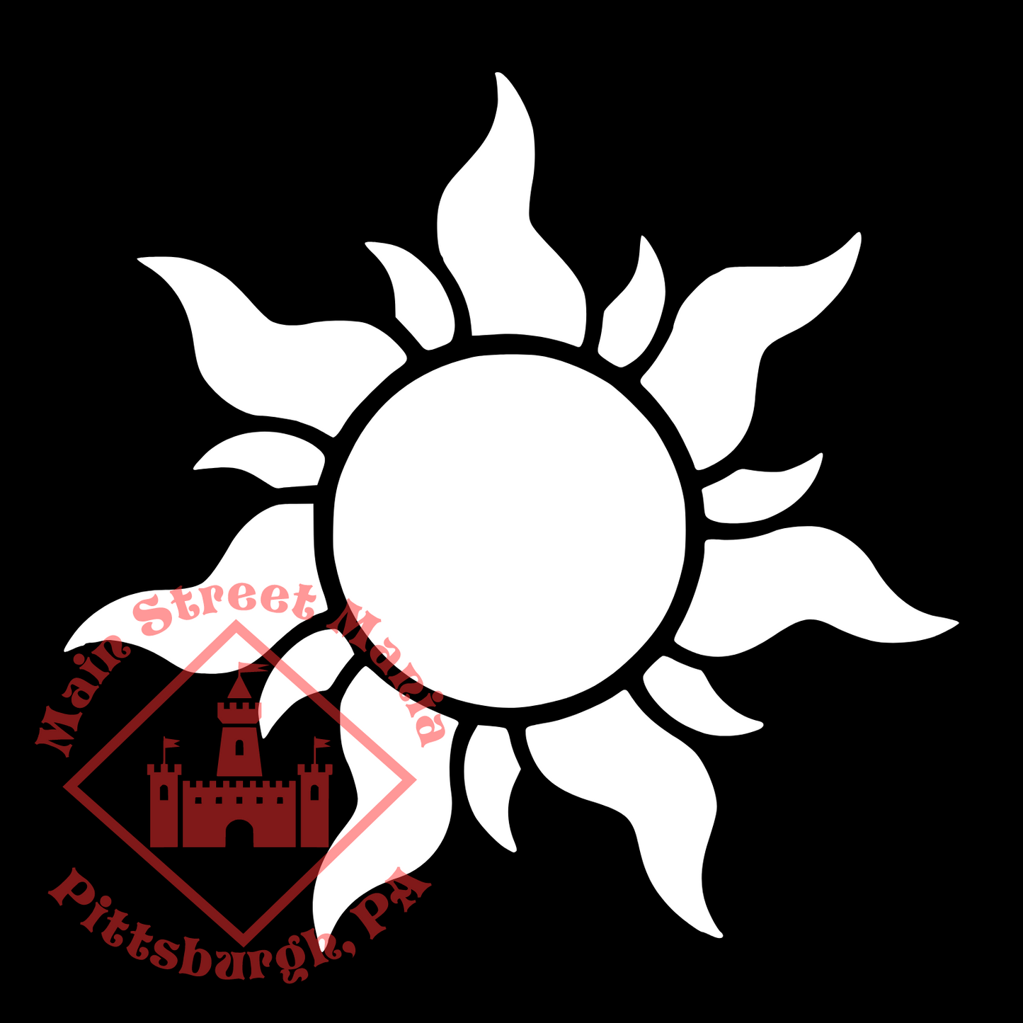 Tangled Sun Sticker Decal