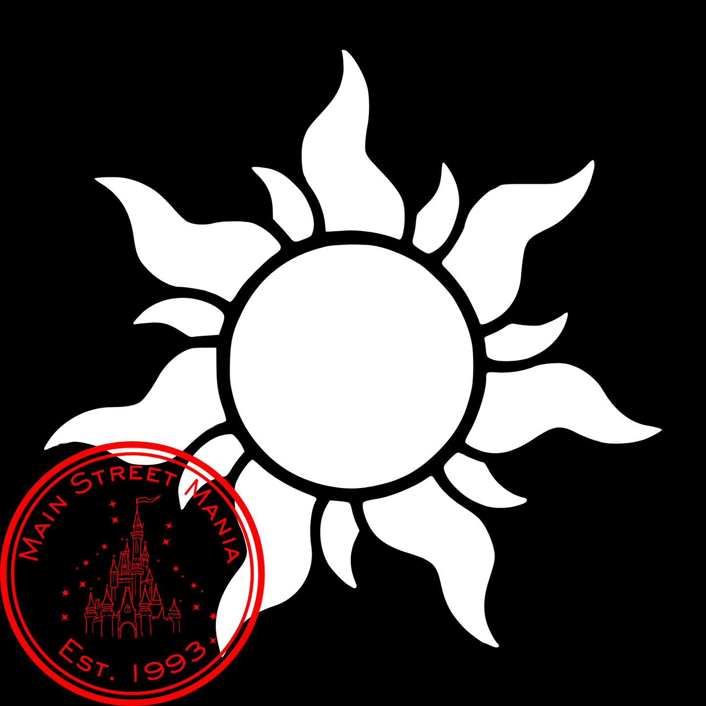 Tangled Sun Sticker Decal
