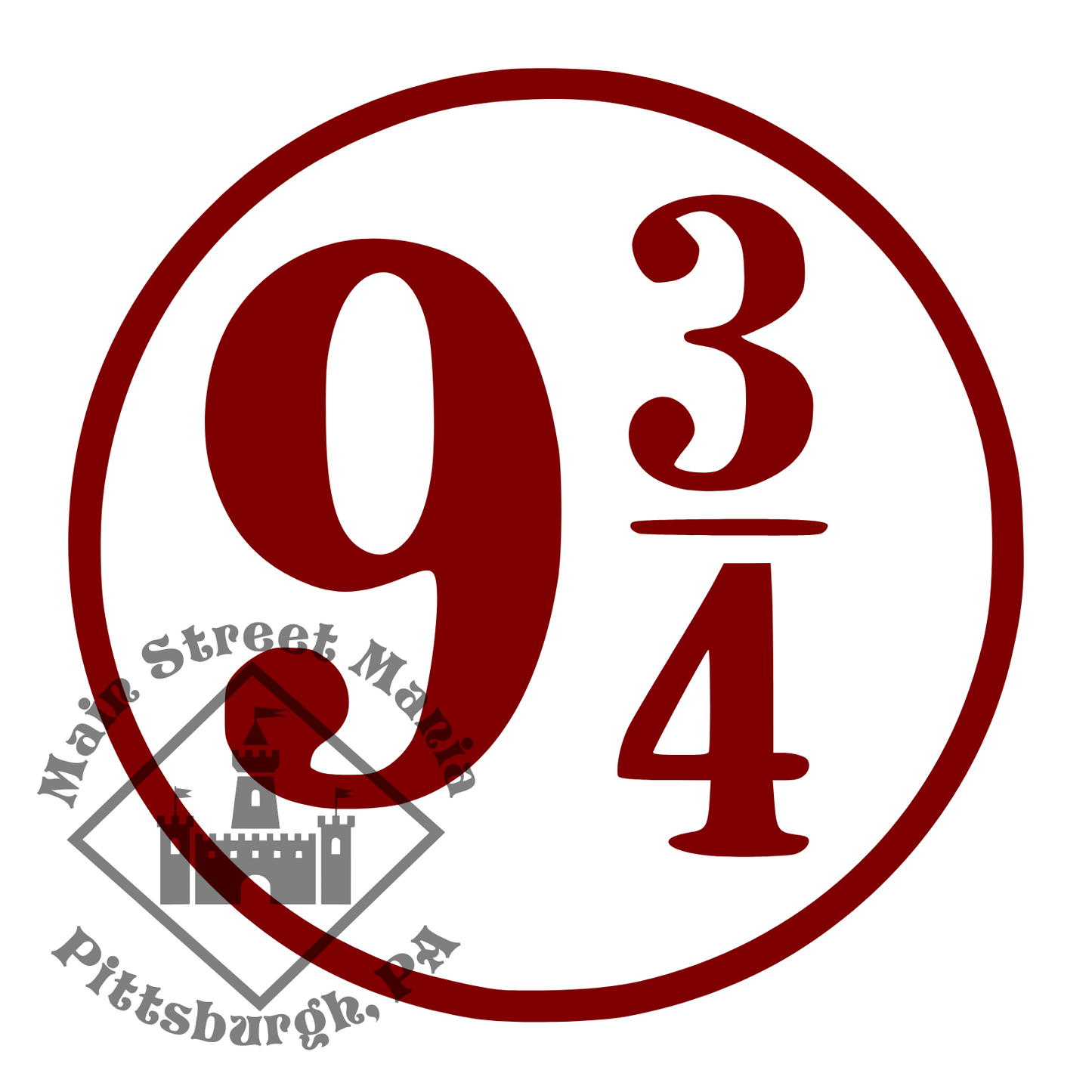 Platform 9 3/4 Decal Sticker