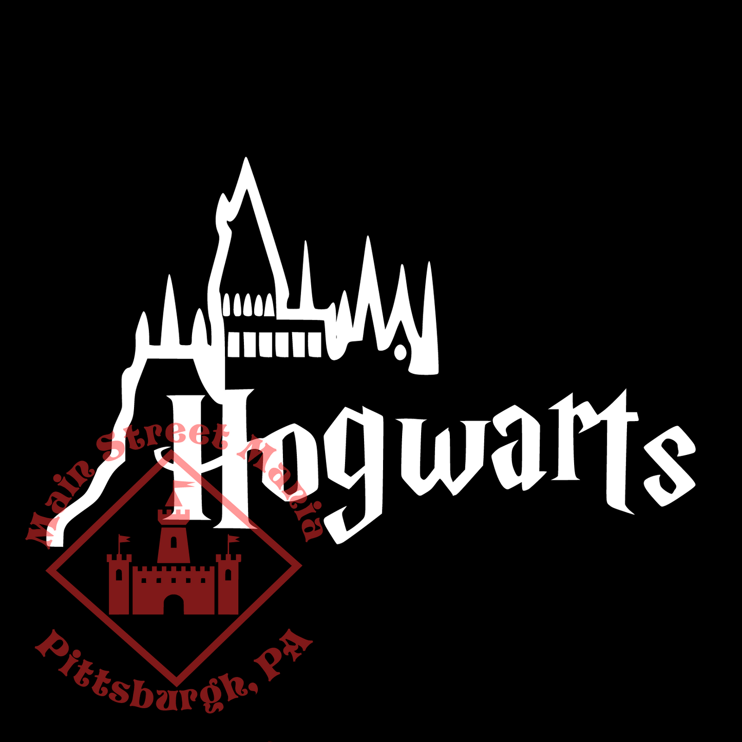 Hogwarts Skyline Sticker Decal