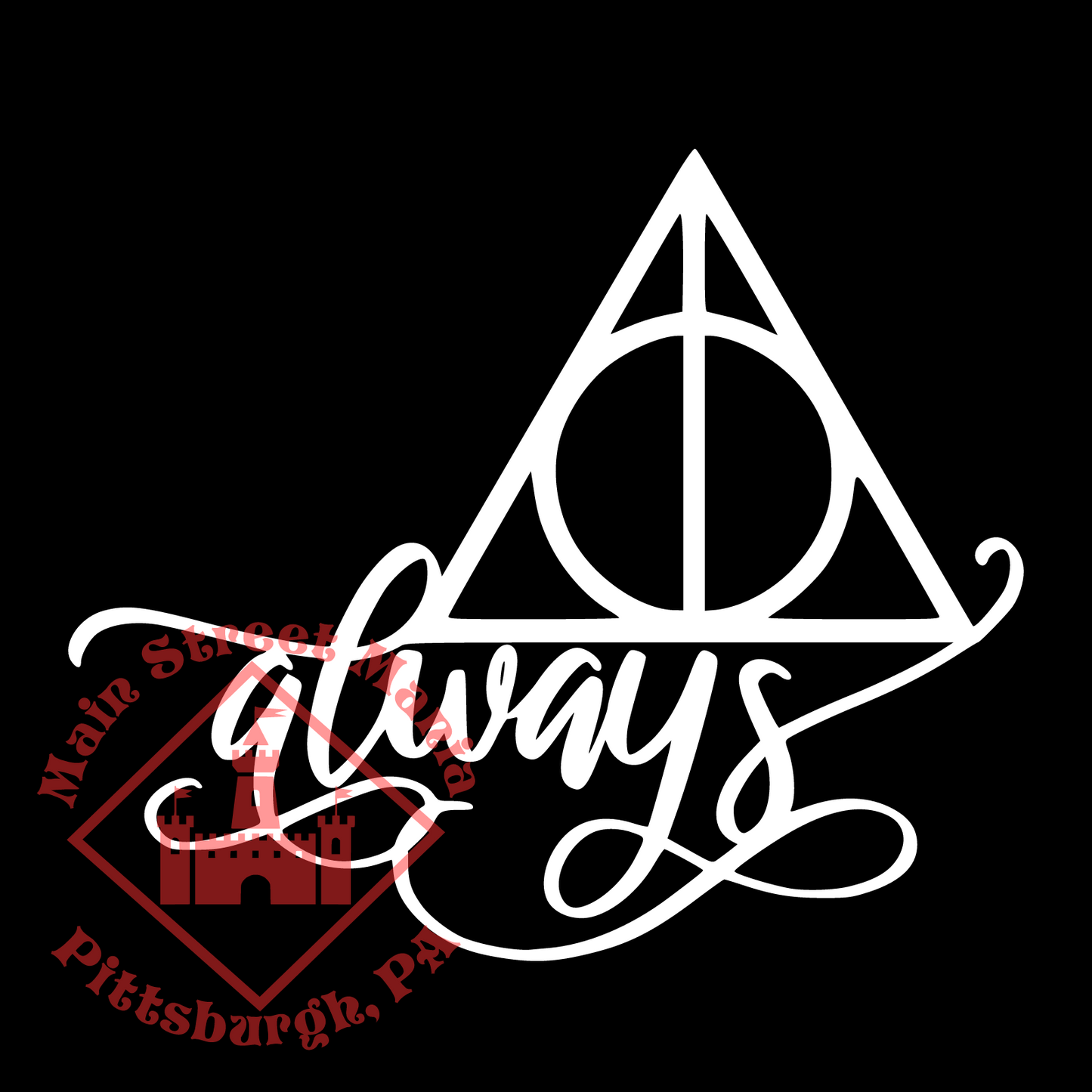 Always Deathly Hallows Harry Potter Decal Sticker