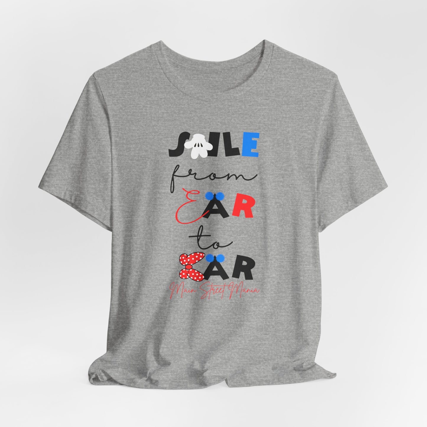 Smile From Ear to Ear Graphic Tee – Cute Disney-Inspired Typography Shirt