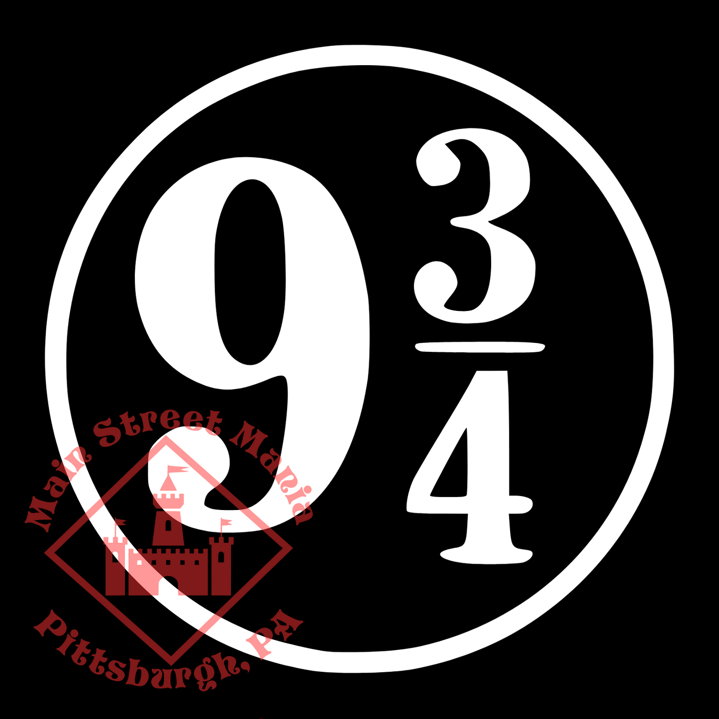 Platform 9 3/4 Decal Sticker