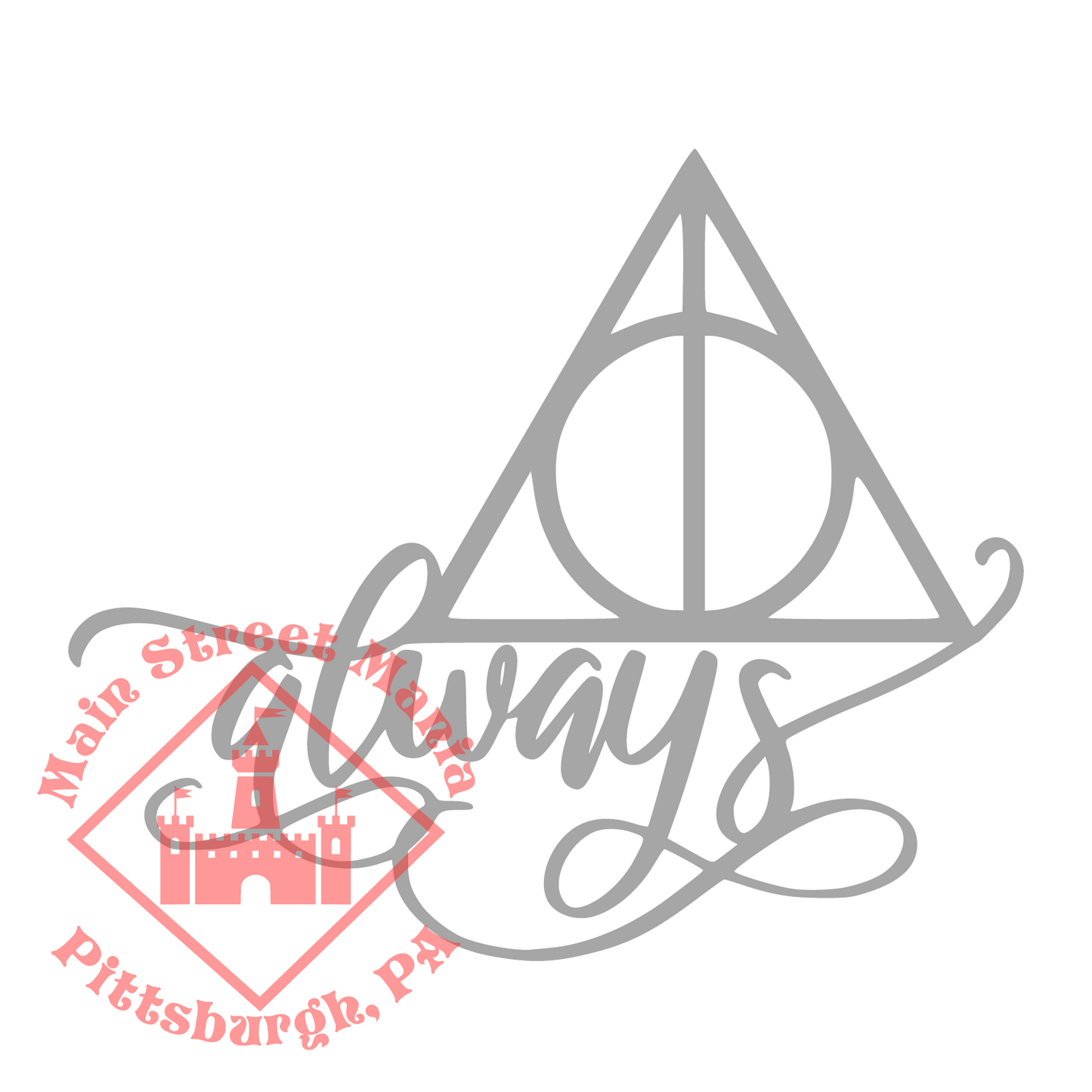 Always Deathly Hallows Harry Potter Decal Sticker