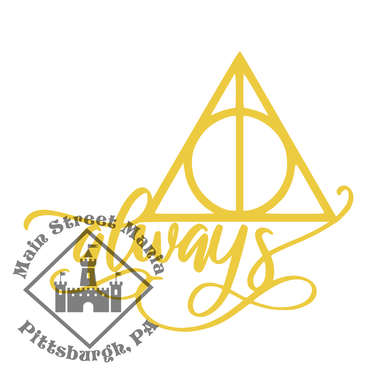 Always Deathly Hallows Harry Potter Decal Sticker