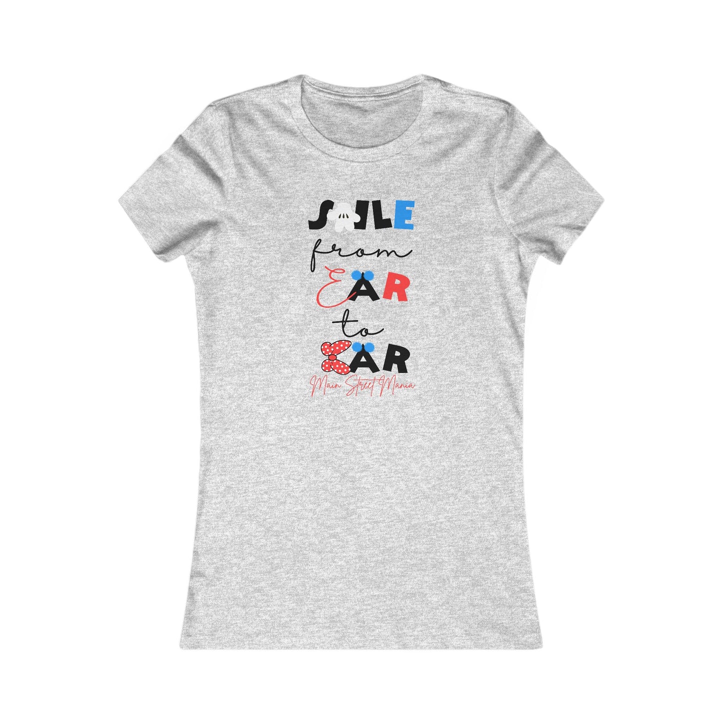 Smile From Ear to Ear Women’s Tee – Cute Vintage Minnie Mouse Inspired Graphic Shirt