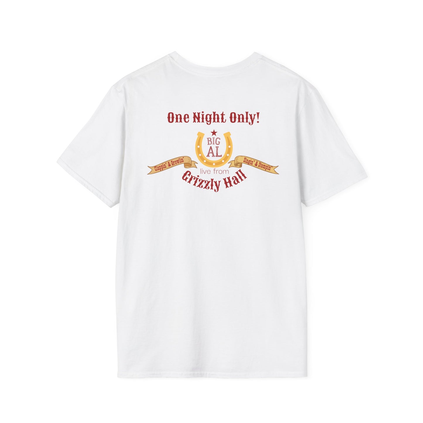 Big Al 'One Night Only' Concert Country Bear T-Shirt