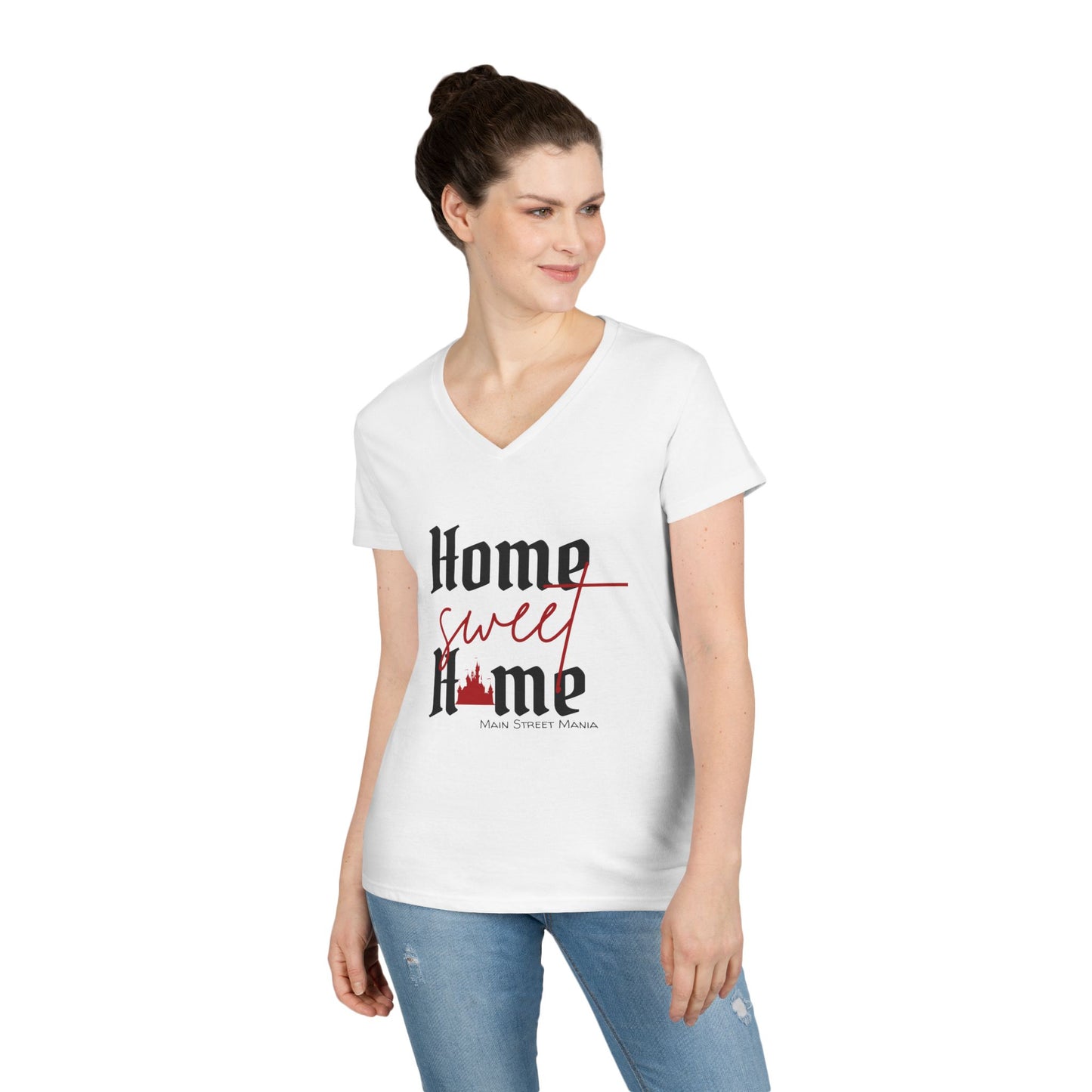 Home Sweet Home V-Neck T-Shirt Disneyland Castle Inspired