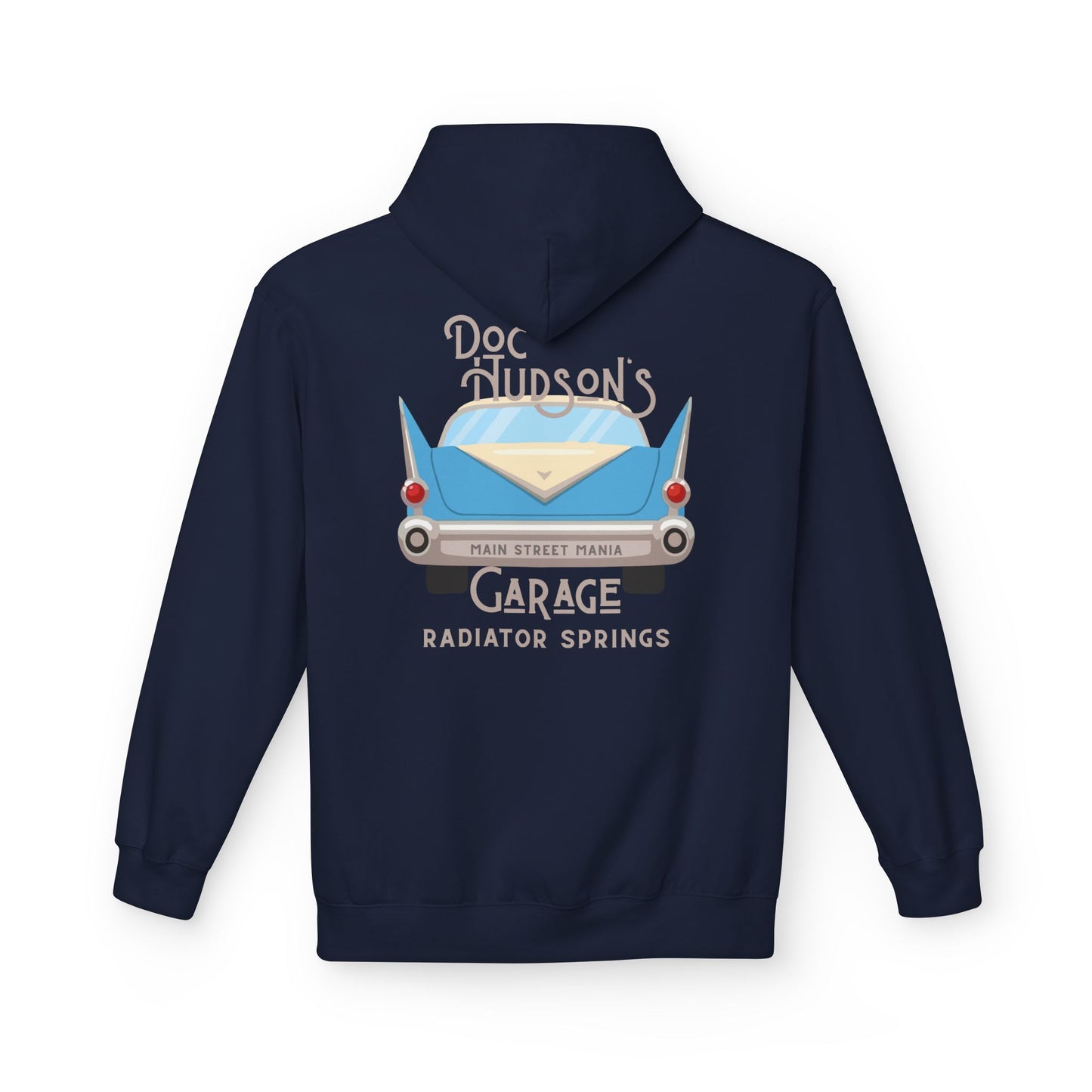 Hoodie — Doc Hudson’s Garage Radiator Springs Classic Car Pullover
