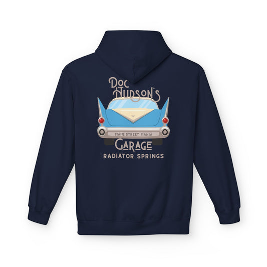Hoodie — Doc Hudson’s Garage Radiator Springs Classic Car Pullover