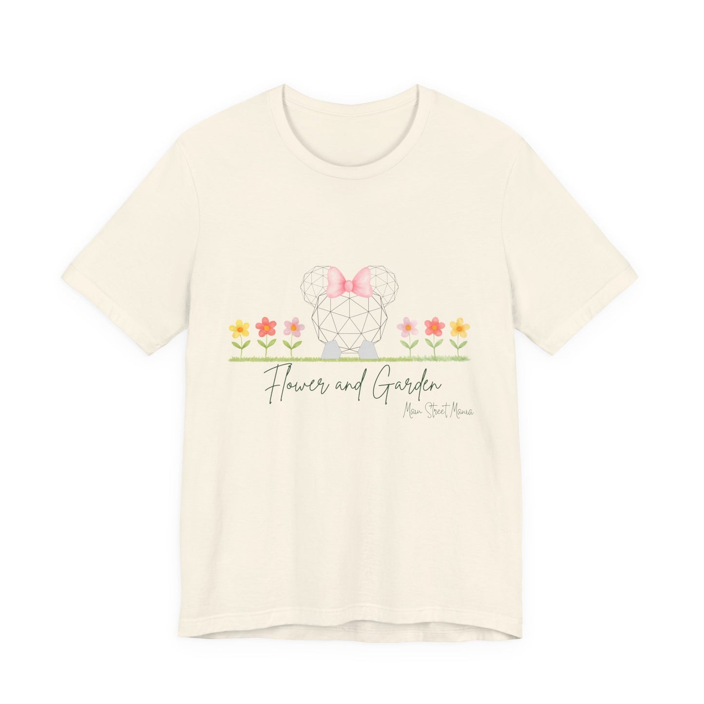 Floral Tee — "Flowers and Garden" Cute Botanical Graphic Shirt