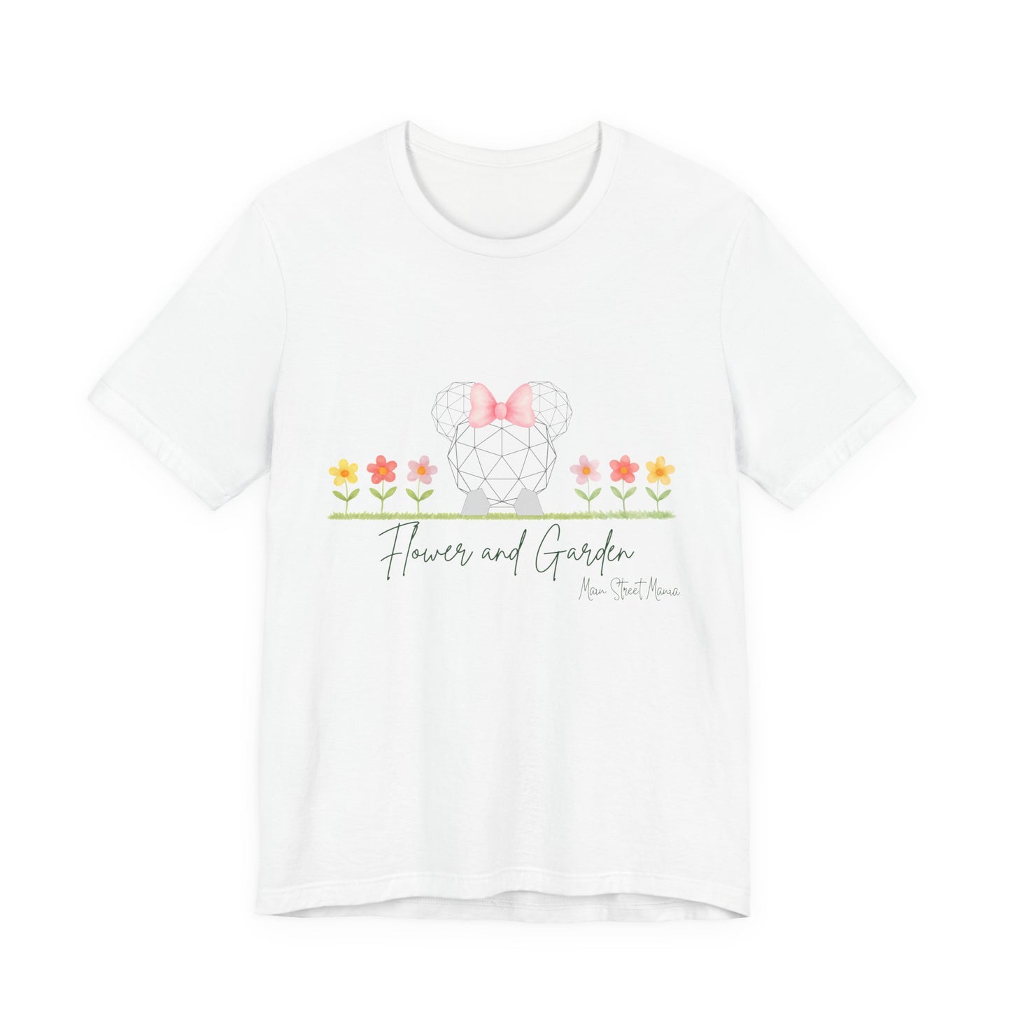 Floral Tee — "Flowers and Garden" Cute Botanical Graphic Shirt