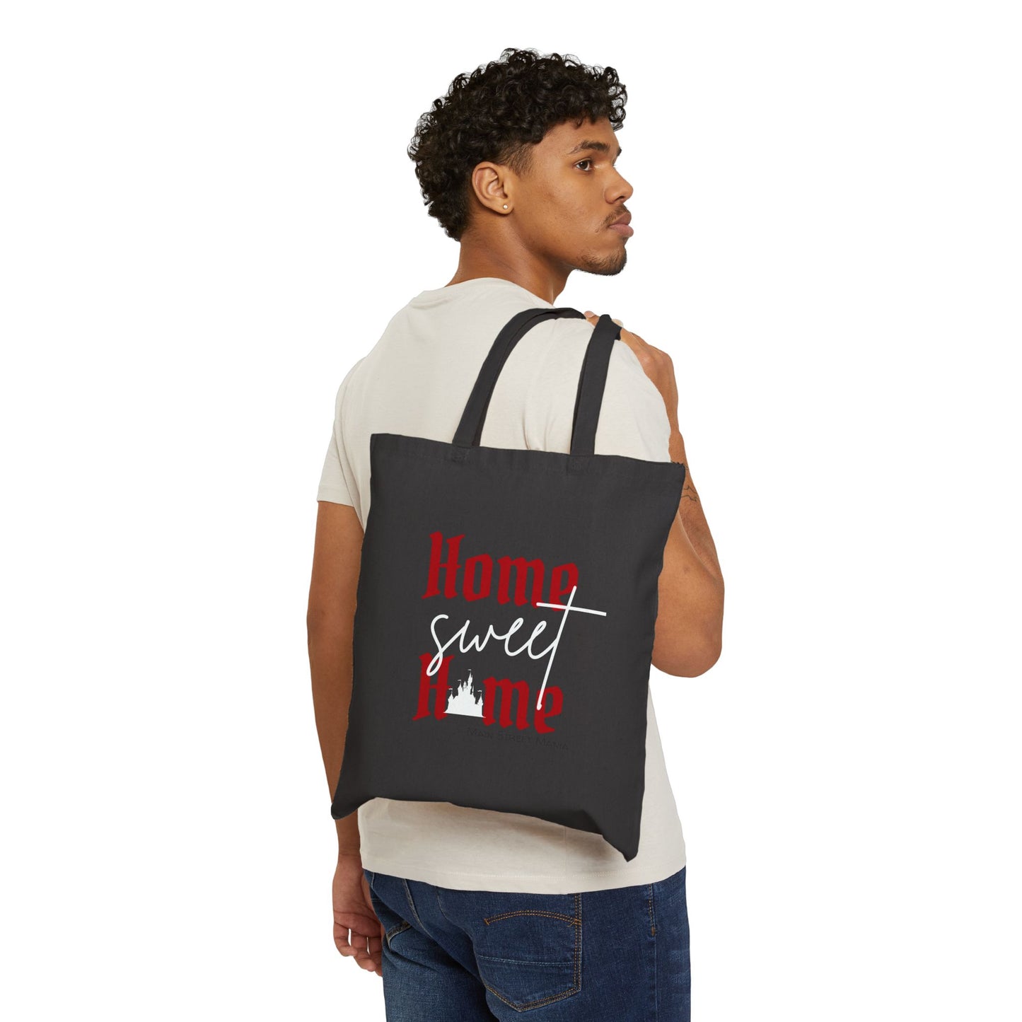Home Sweet Home Canvas Tote Bag - Eco-Friendly, Reusable, Shopping, Gift, Home Decor