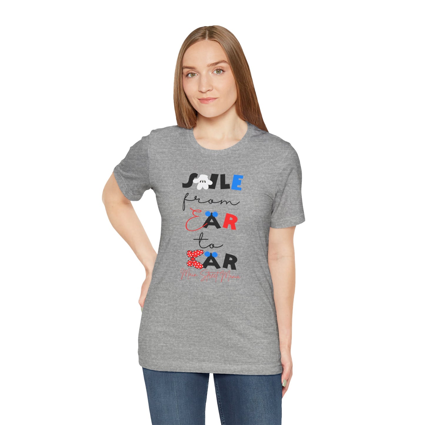 Smile From Ear to Ear Graphic Tee – Cute Disney-Inspired Typography Shirt