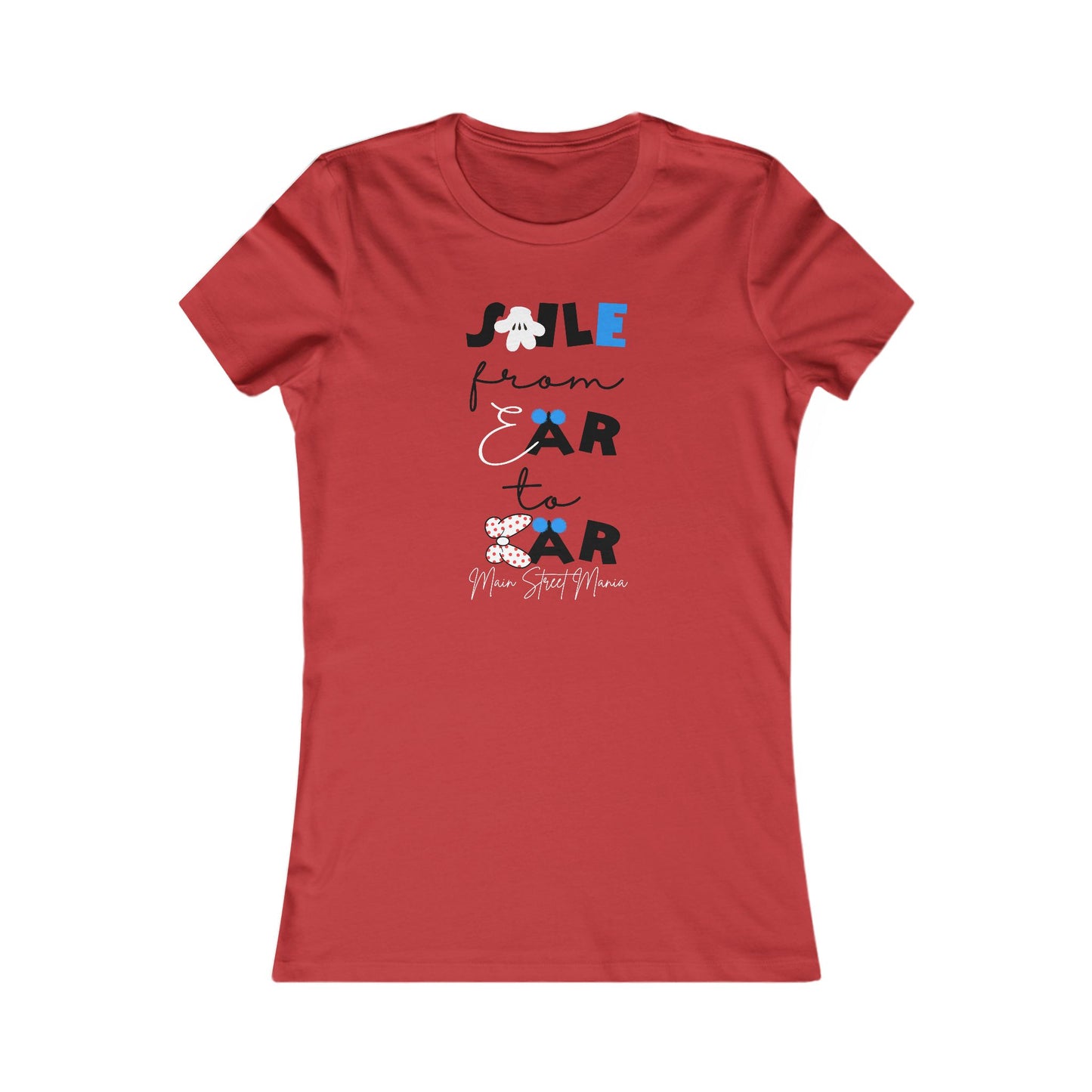 Smile From Ear to Ear Women’s Tee – Cute Vintage Minnie Mouse Inspired Graphic Shirt