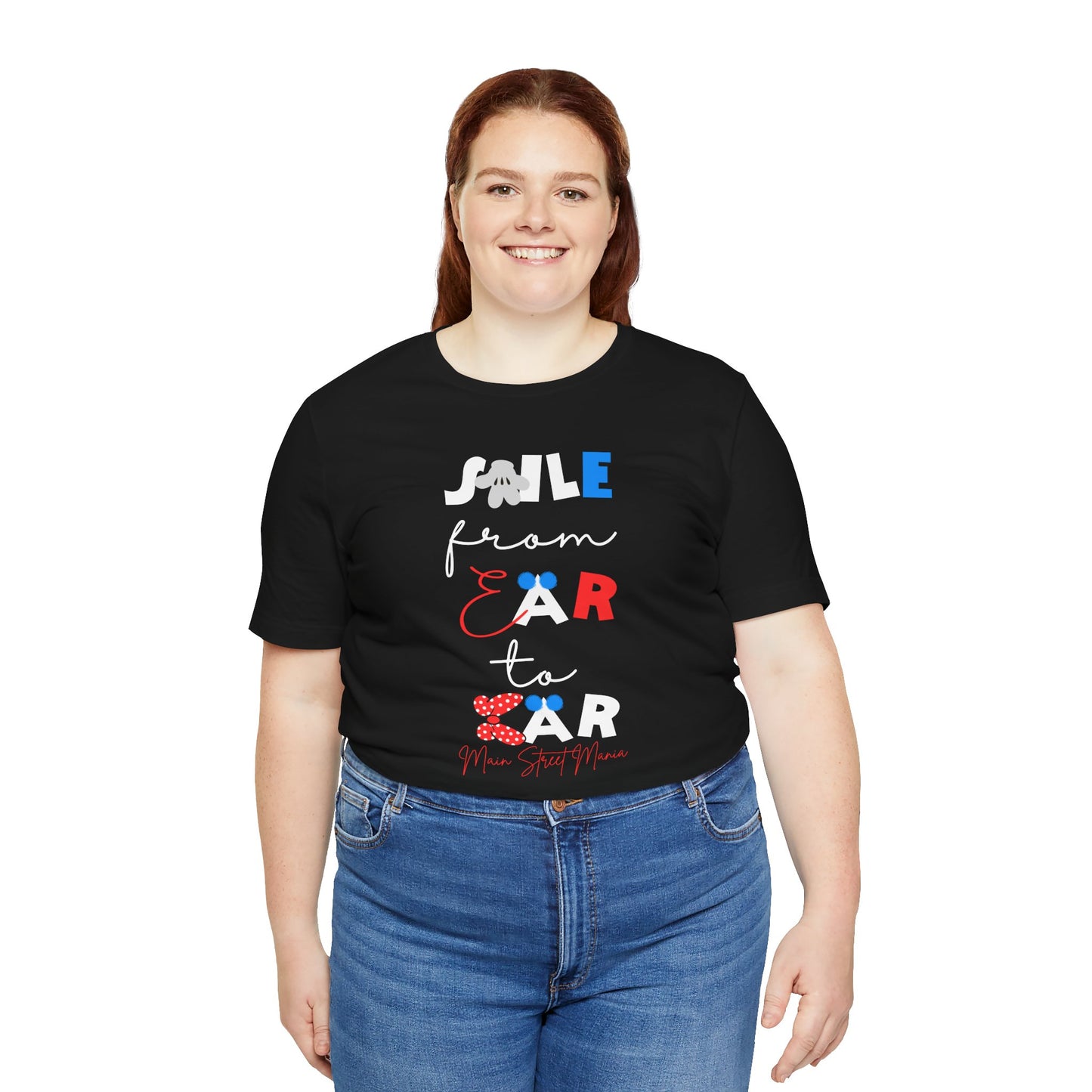Smile From Ear to Ear Graphic Tee – Cute Disney-Inspired Typography Shirt