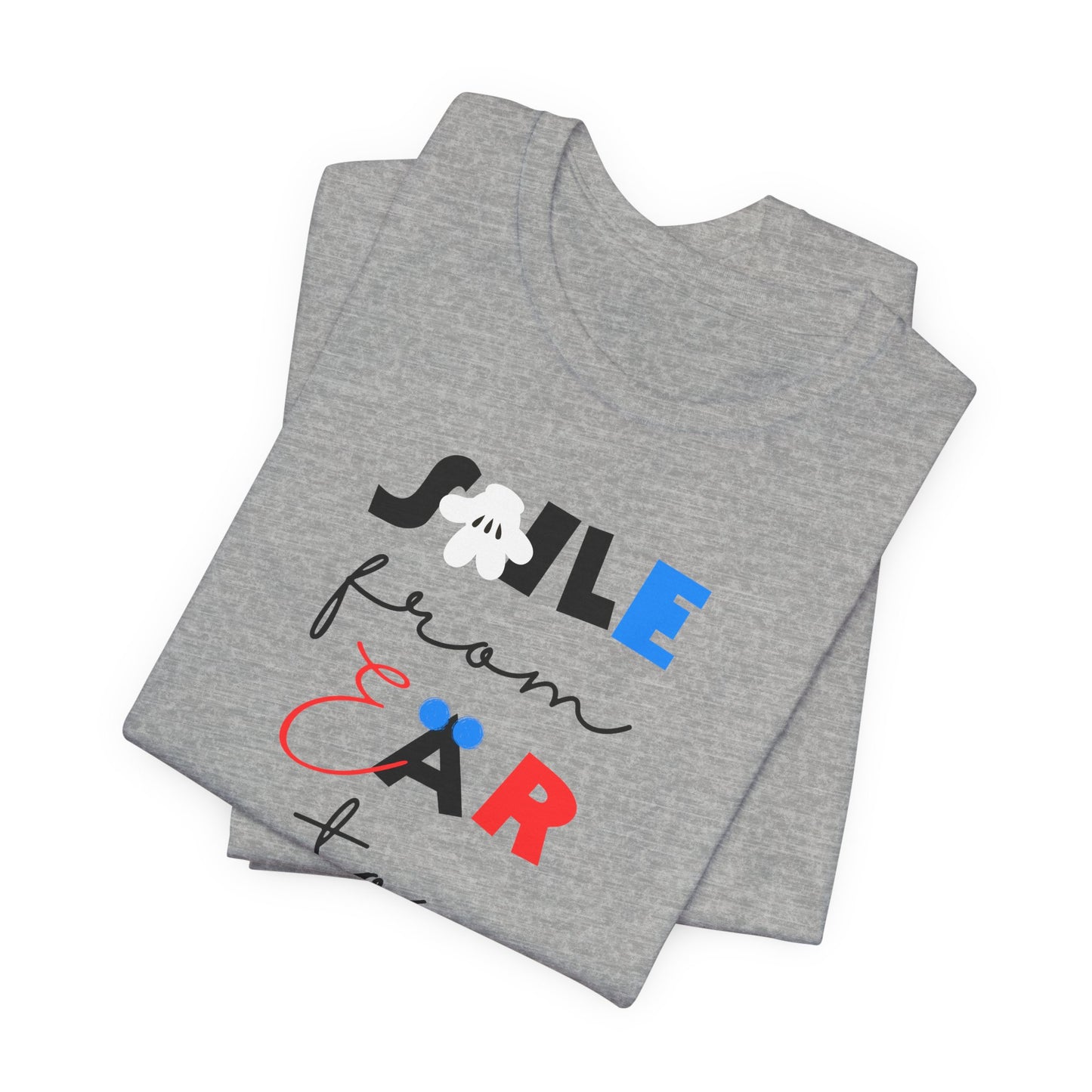 Smile From Ear to Ear Graphic Tee – Cute Disney-Inspired Typography Shirt
