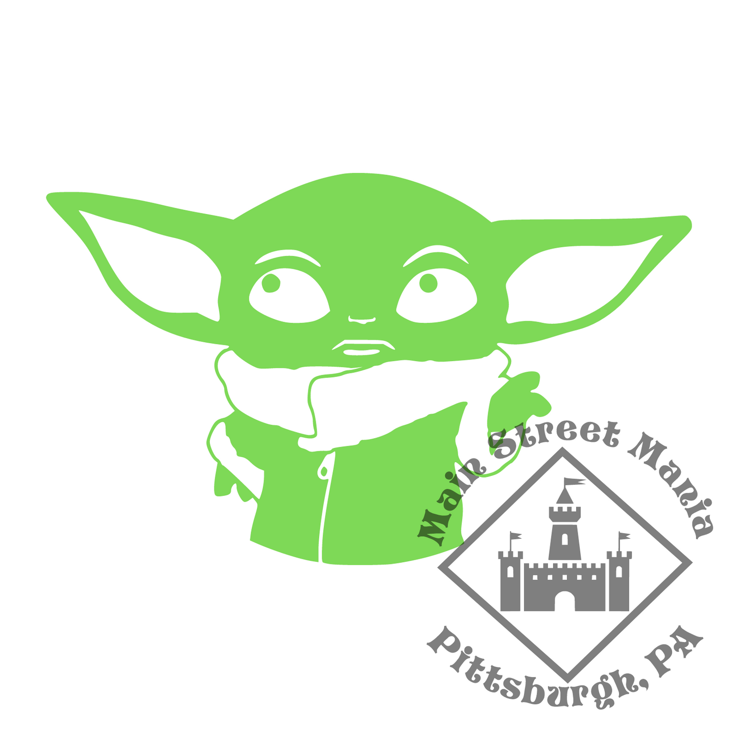 Grogu The Child Baby Yoda Decal