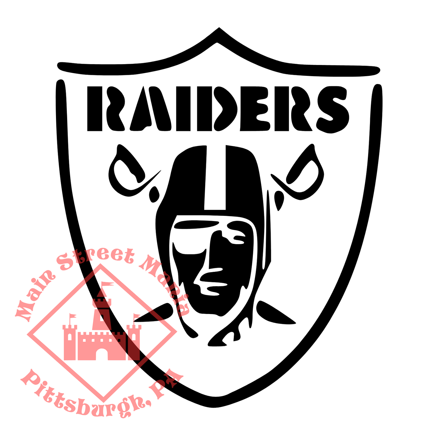 Raiders Shield Logo Sticker Decal