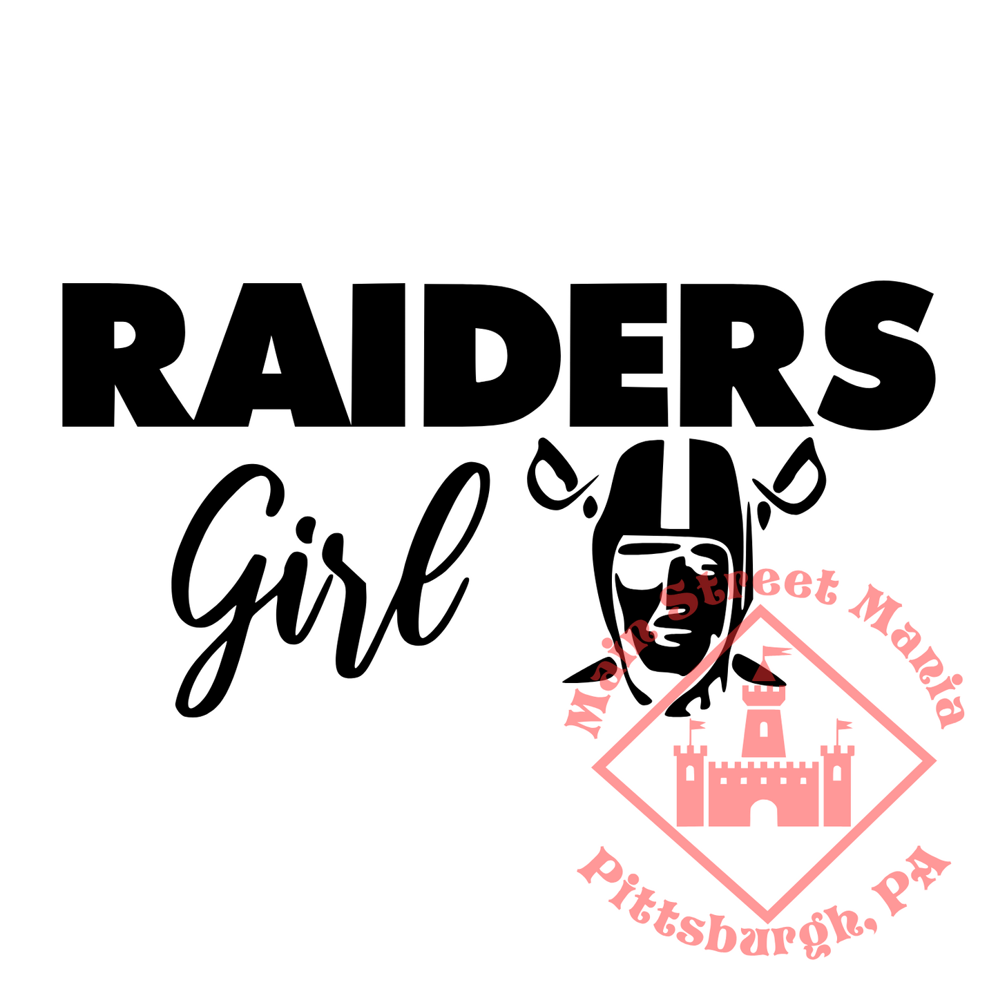 Raiders Girl Sticker Decal