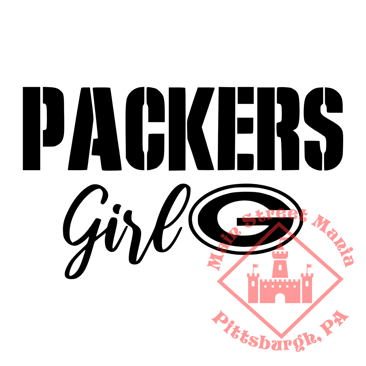 Packers Girl Sticker Decal