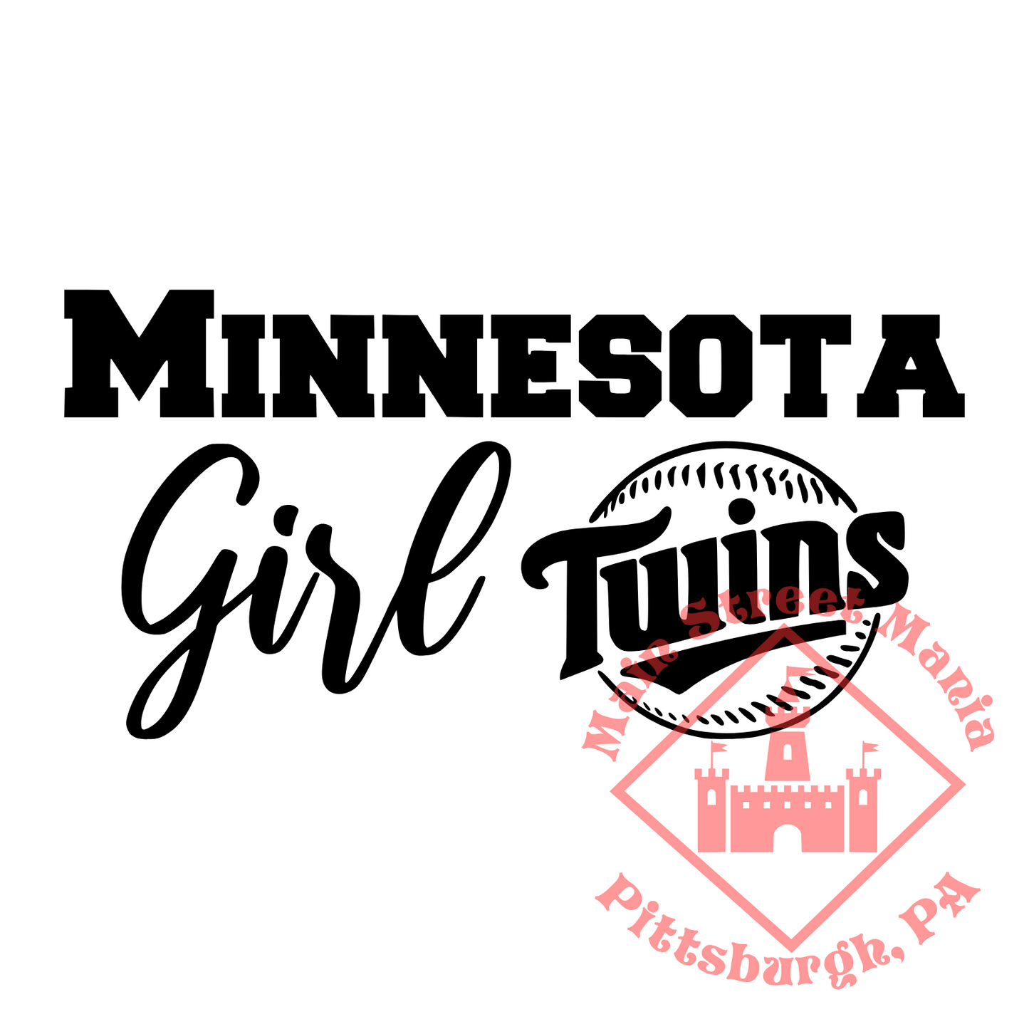 Twins Girl Sticker Decal