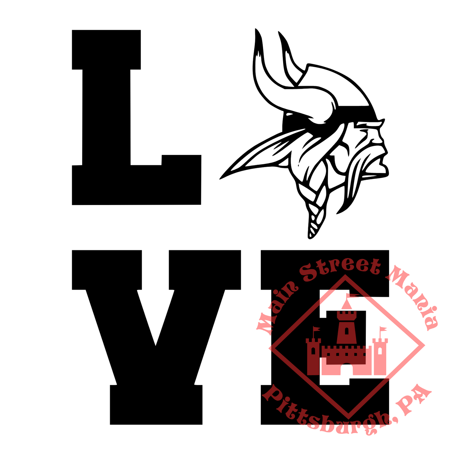 Vikings Love Sticker Decal