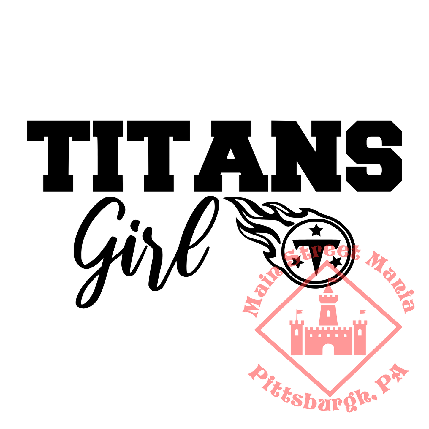 Tennessee Titans Girl Sticker Decal