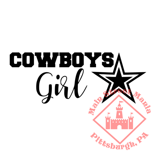 Cowboys Girl Sticker Decal