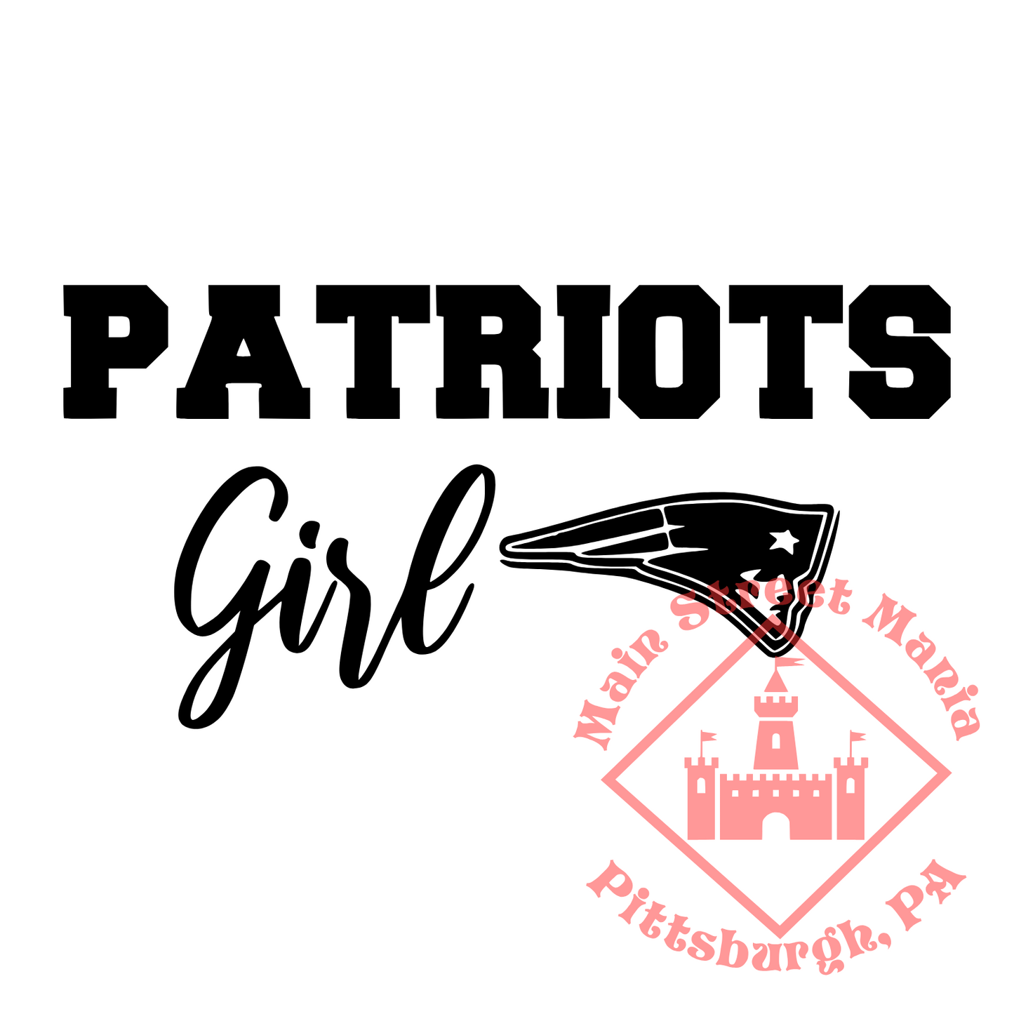 Patriots Girl Sticker Decal