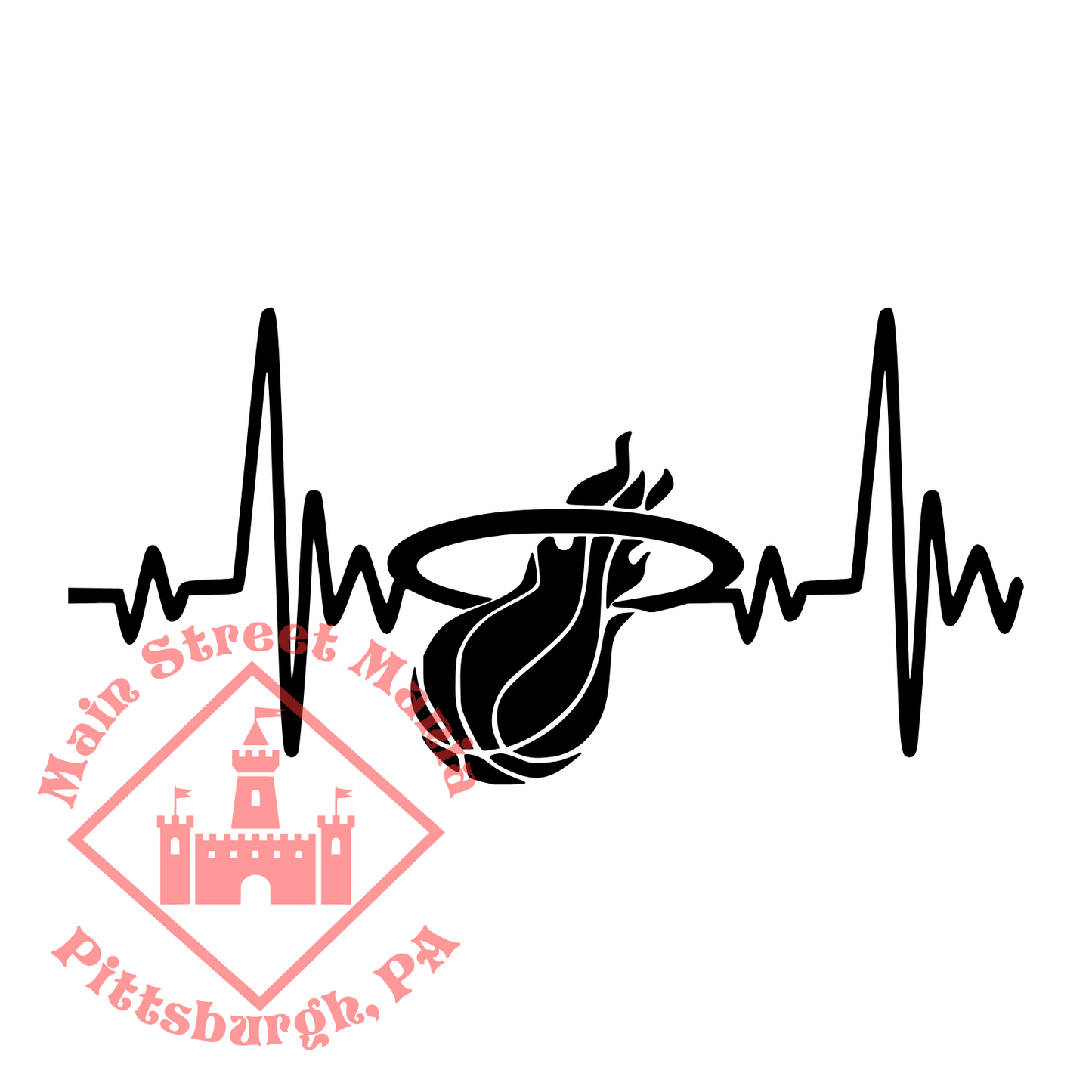 Heat Heartbeat Sticker Decal