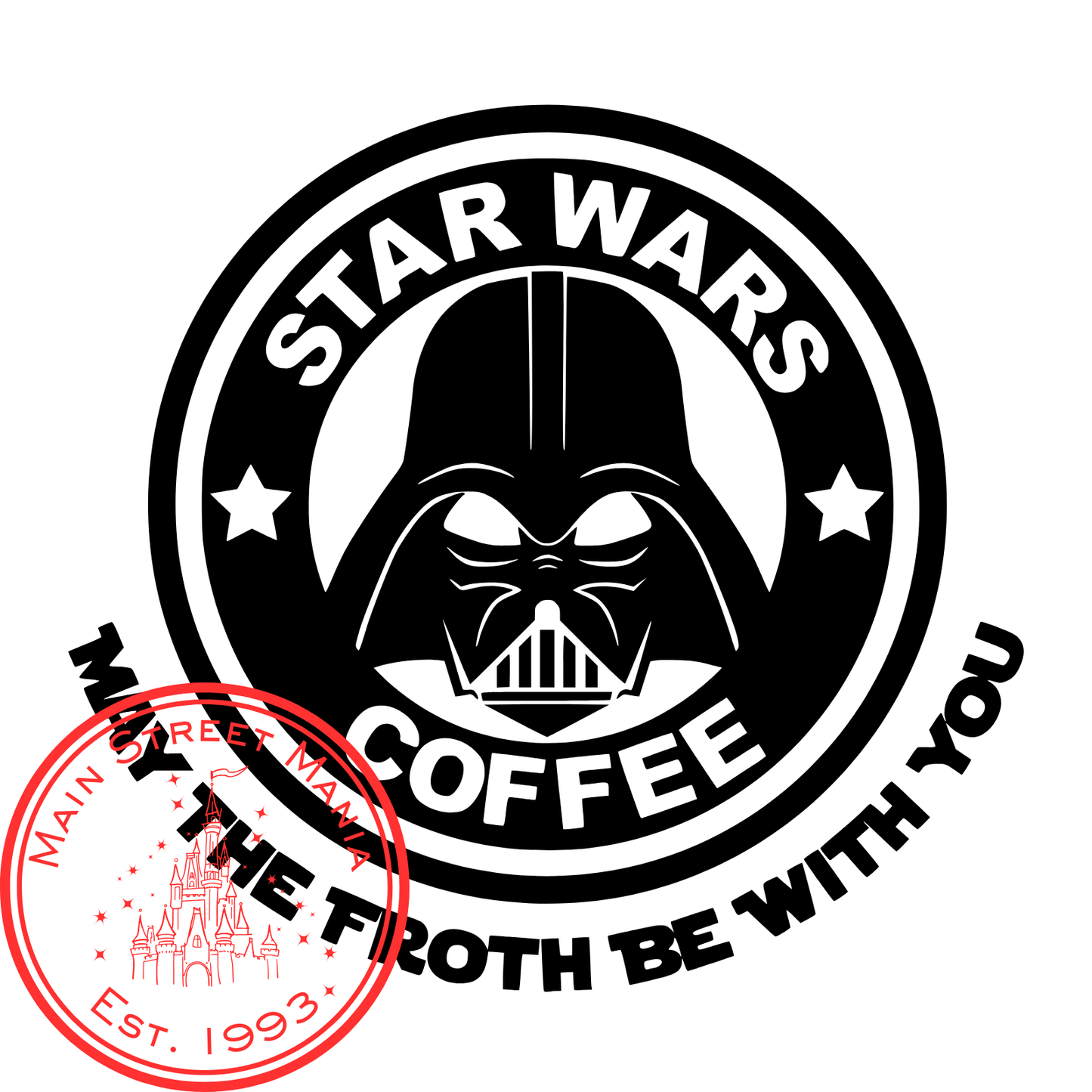 Star Wars Darth Vader Starbucks Coffee Decal