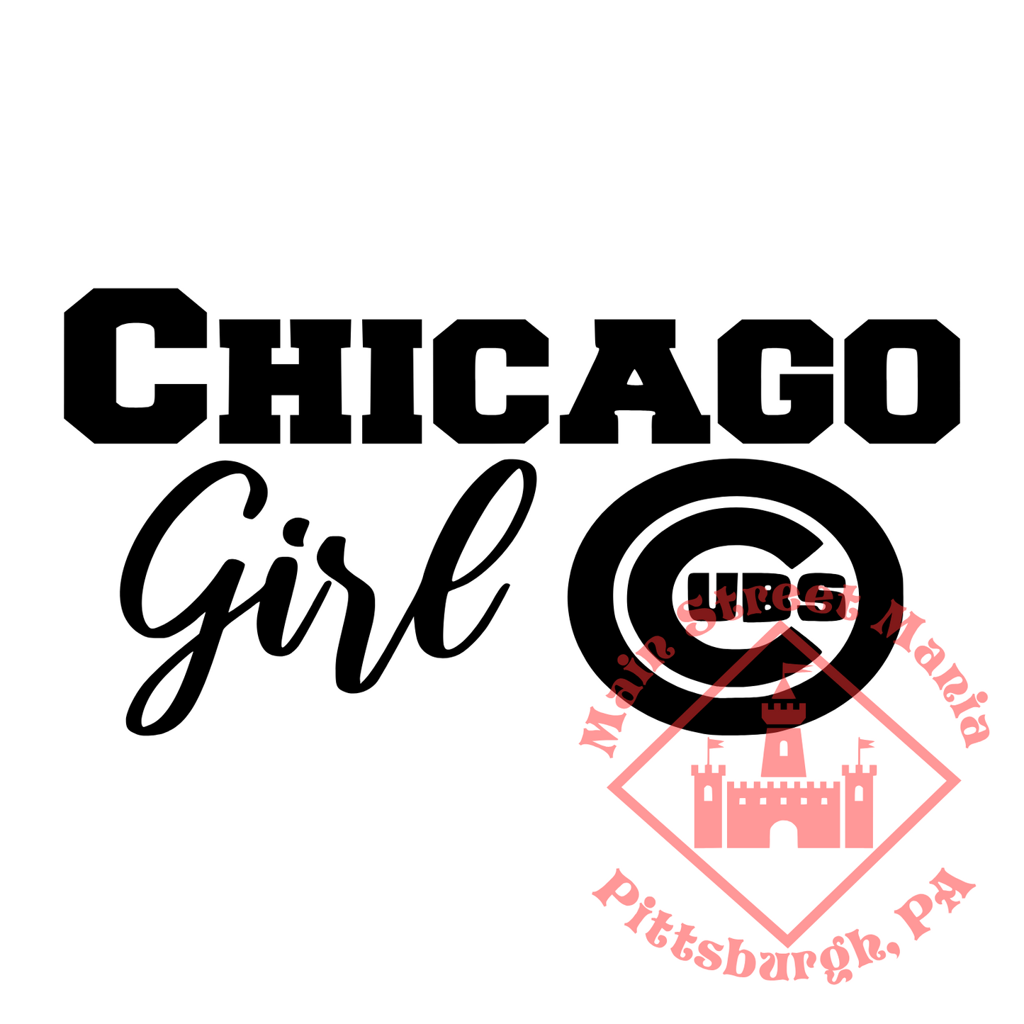 Cubs Girl Sticker Decal