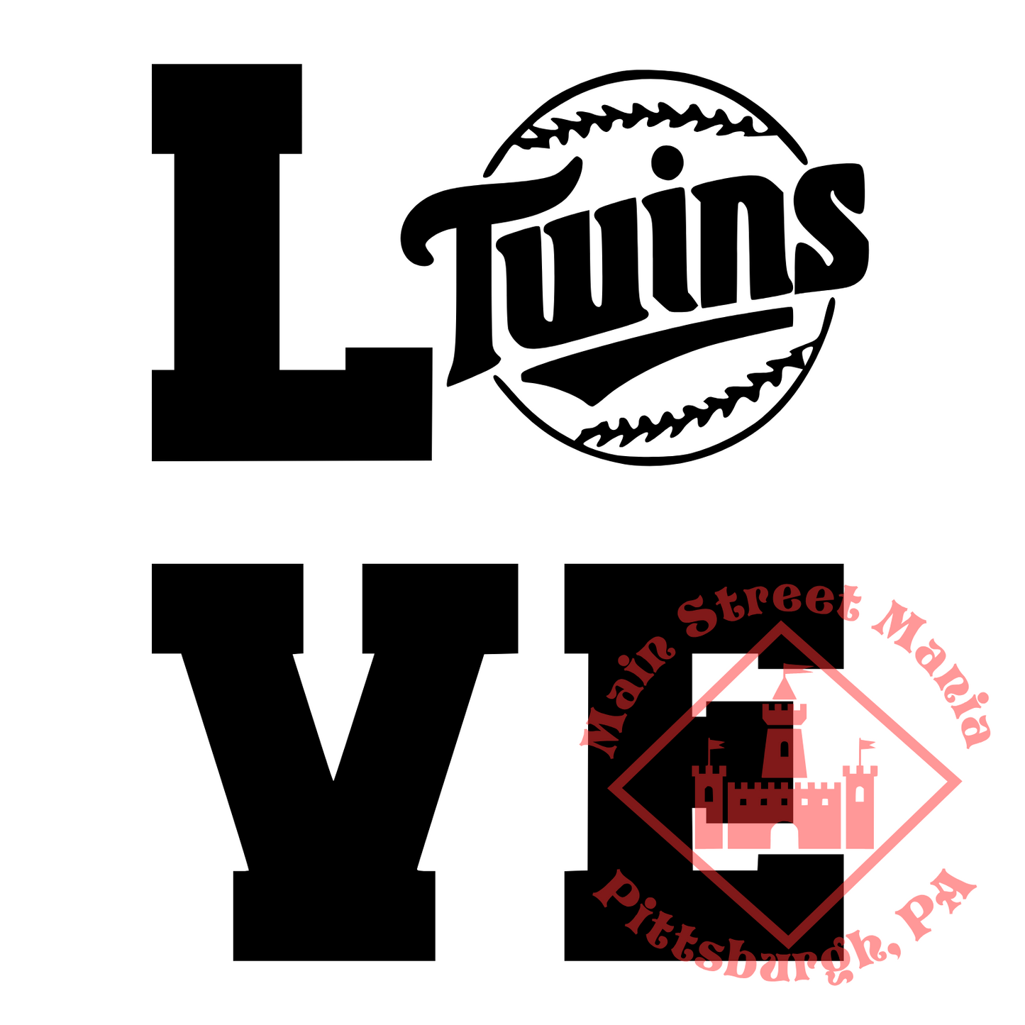 Twins Love Sticker Decal