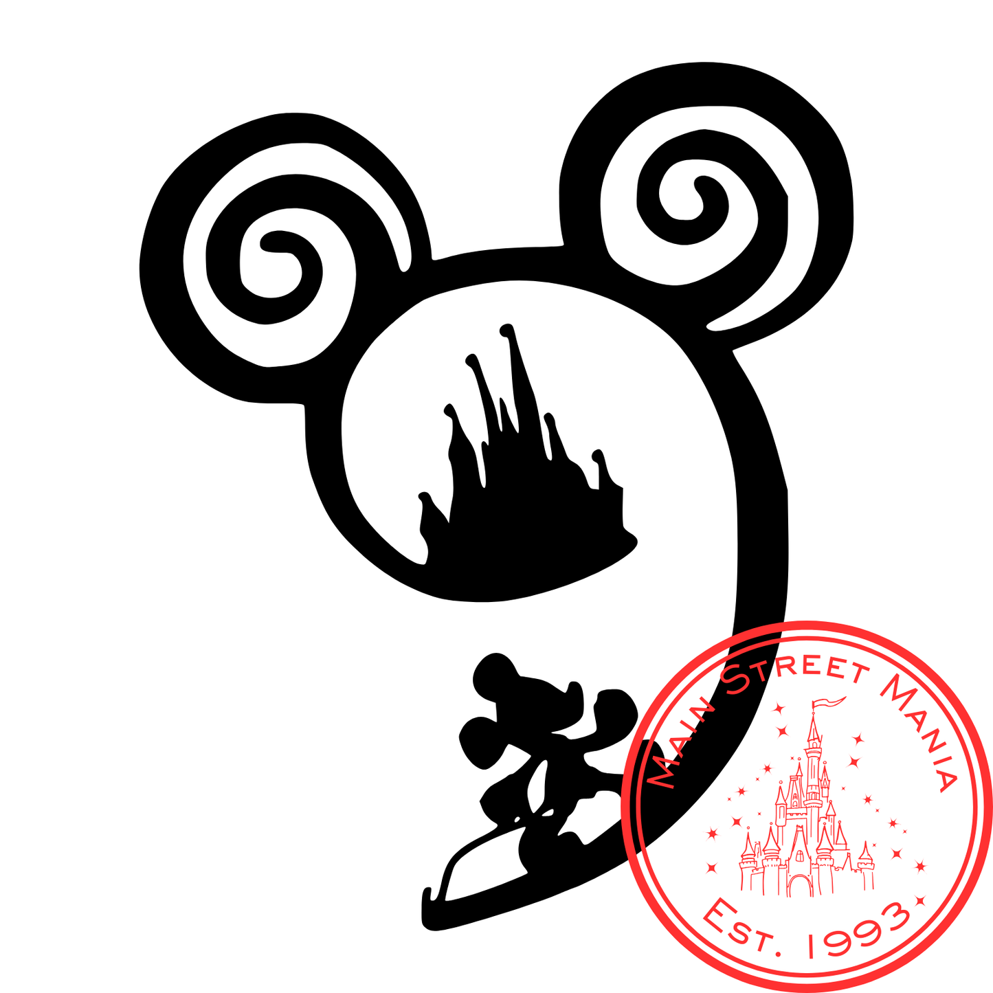 Mickey's Path to the Castle Decal
